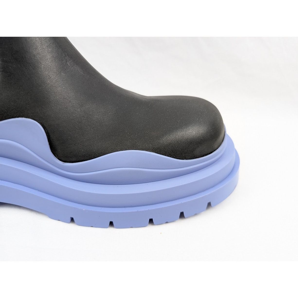 Bottega Veneta o1rshd1 Military Calf The Tire Boots in Black/Purple Size US 11 / EU 44 - 3 Thumbnail