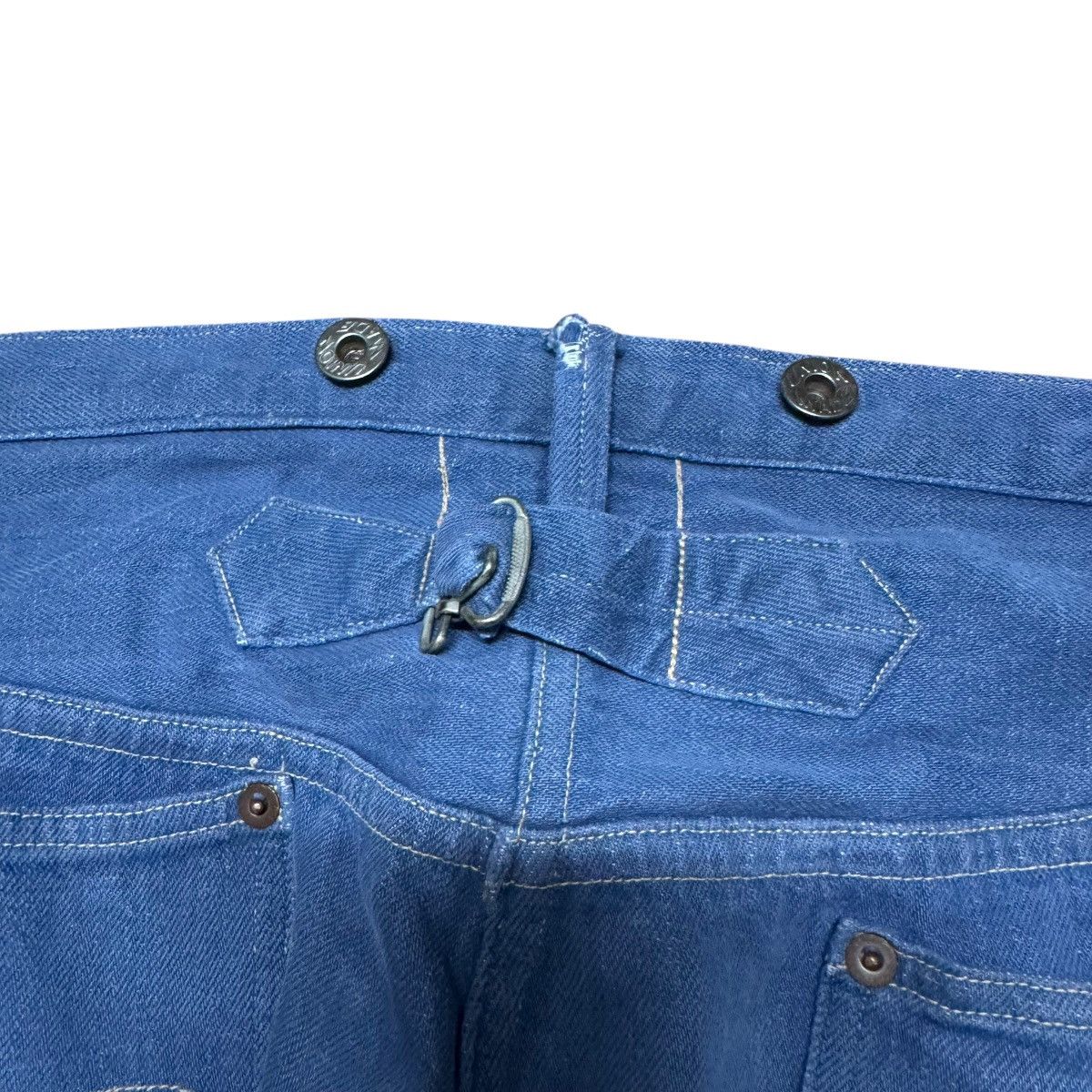 Heller's Cafe × Warehouse Vintage Heller's Cafe Denim Selvedge Jeans Size US 34 / EU 50 - 13 Thumbnail