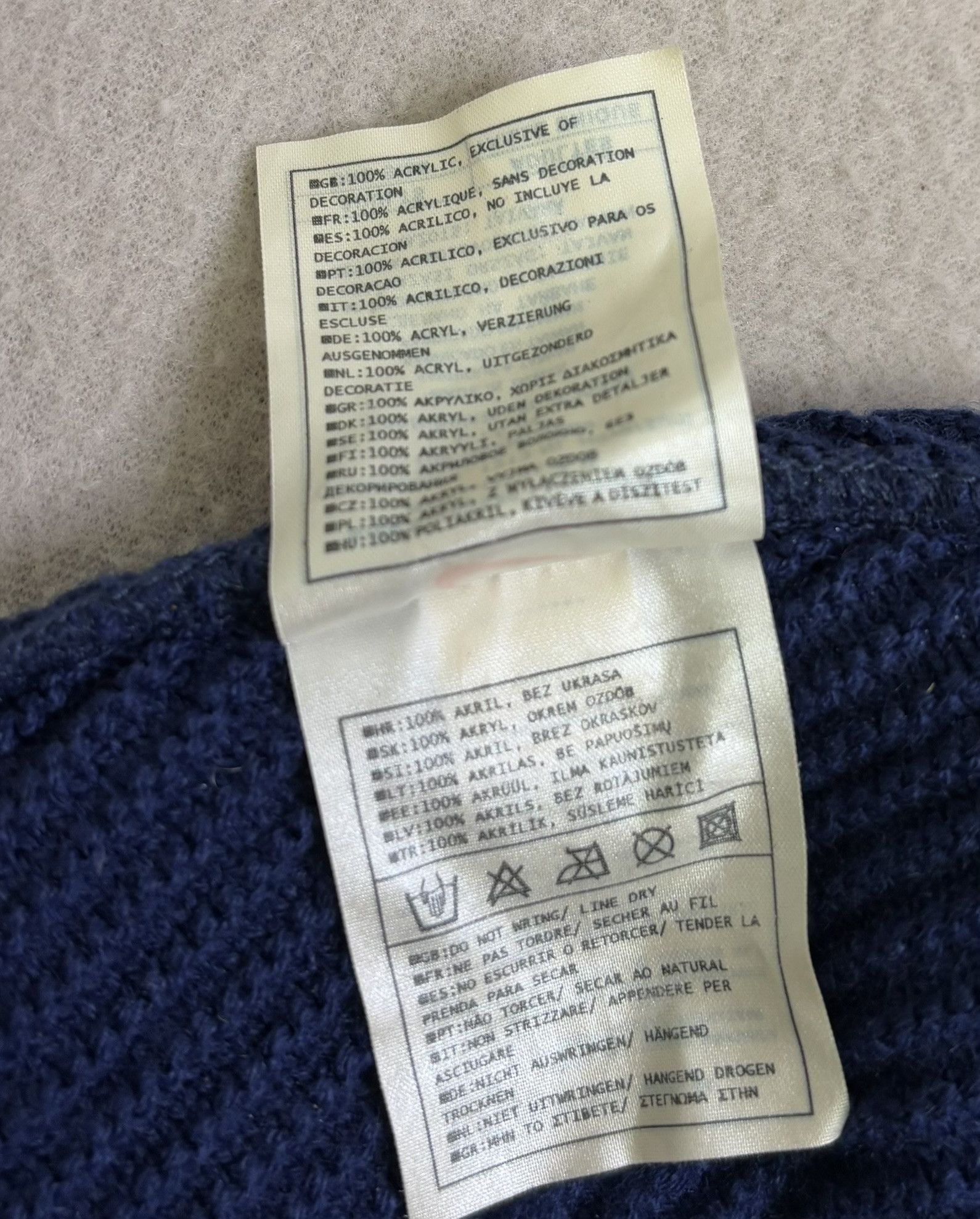 Nike × Vintage Nike 2000s navy winter hat Y2K size Universal Size ONE SIZE - 7 Thumbnail