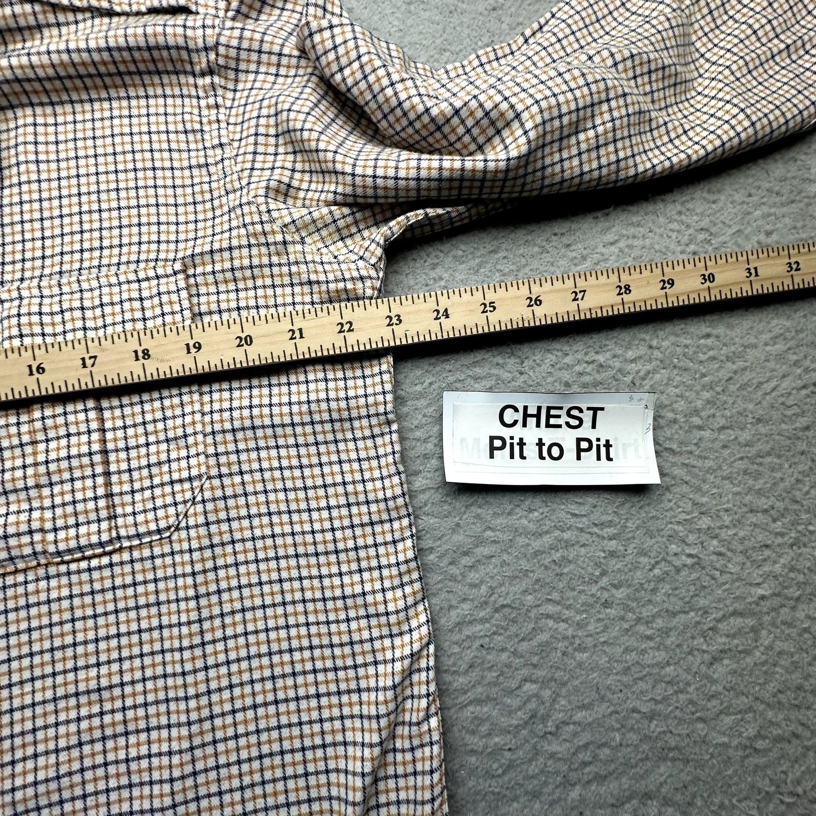 L.L. Bean Vintage 70s 80s LL Bean Plaid Shirt Mens L 16 Orange White Size US L / EU 52-54 / 3 - 5 Thumbnail