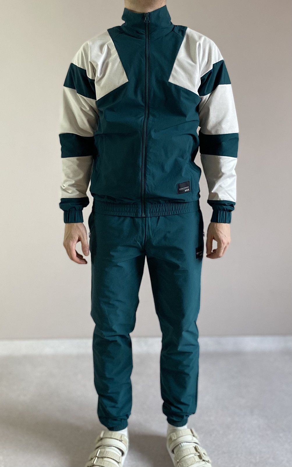Adidas S XS Adidas Equipment EQT Bold Nylon Tracksuit Jacket Pants Size 38R - 4 Thumbnail