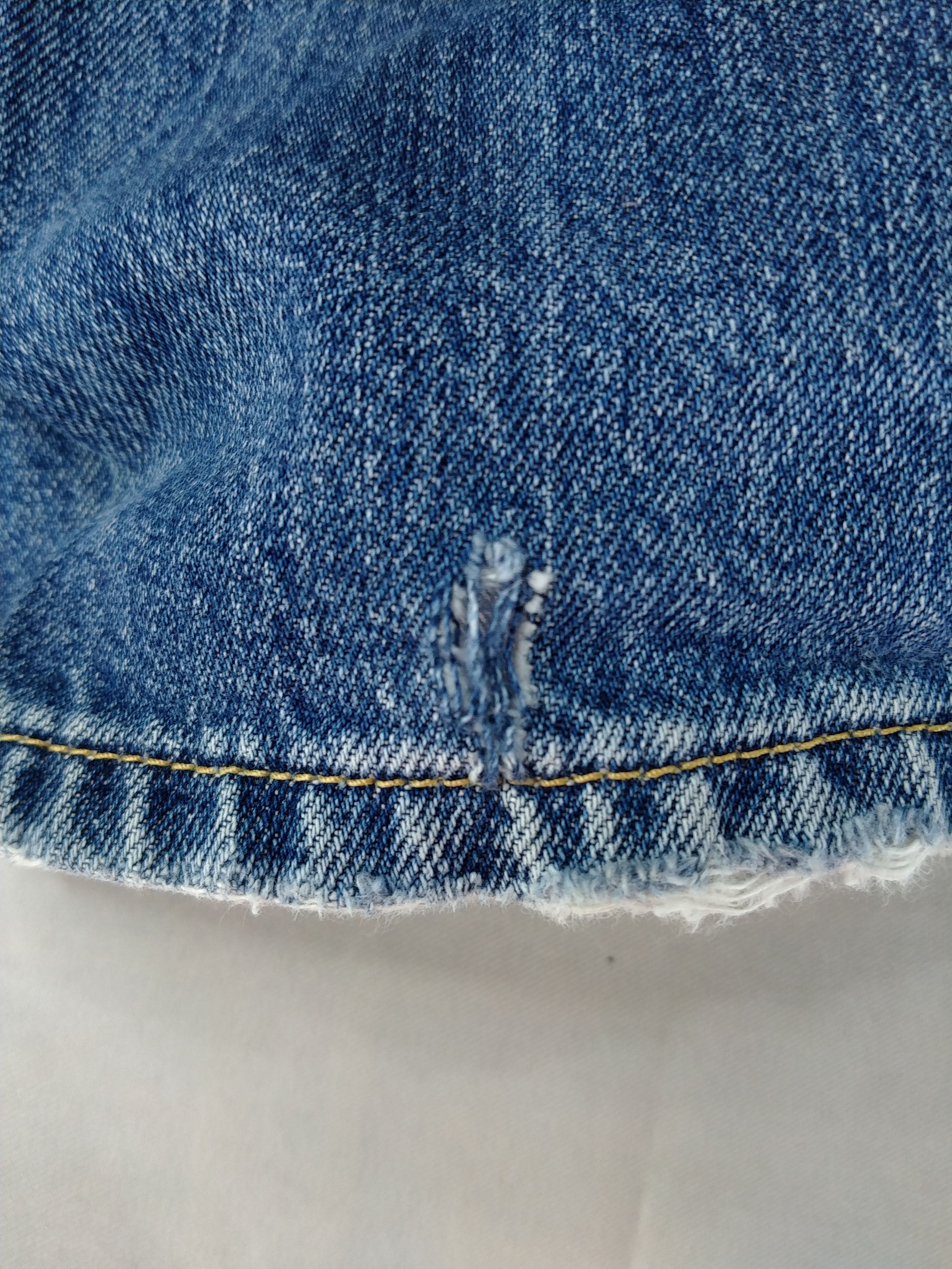 Japanese Brand Vintage Levi's 501 Distressed Denim 33x31.5 -JN135 Size US 33 - 20 Thumbnail