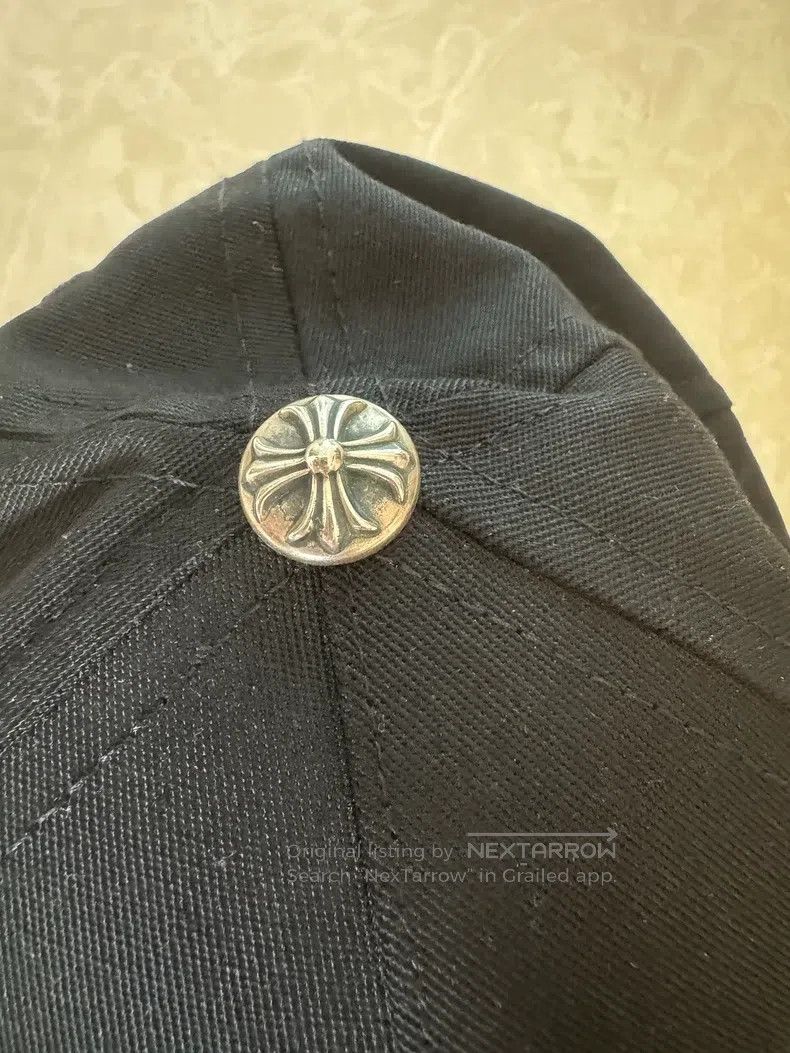 Chrome Hearts CHROME HEARTS Size OS Black gold embroidered cap Size ONE SIZE - 6 Thumbnail