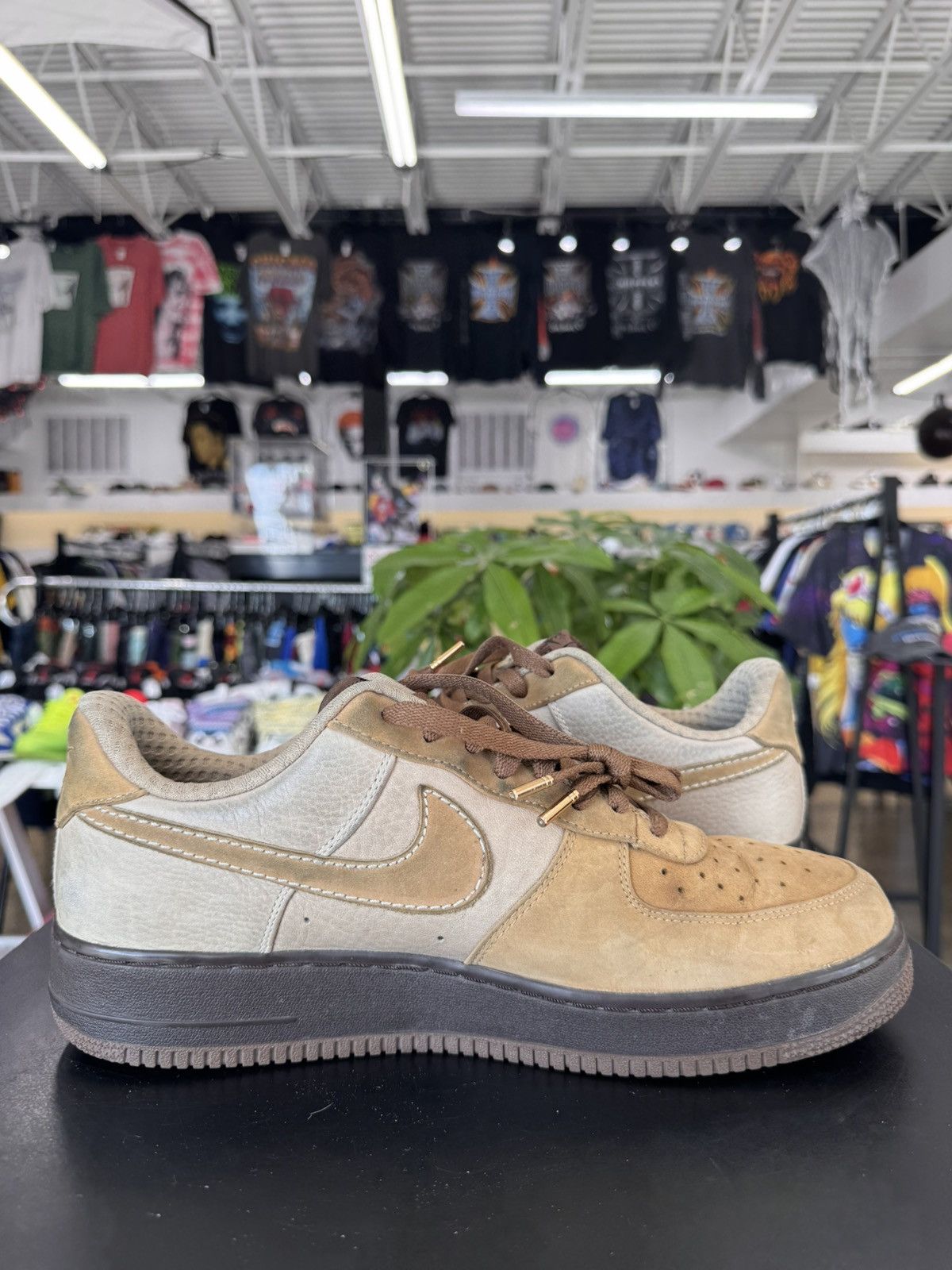 Nike Nike Air Force 1 Low Tweed Light Bone Size 12 Size US 12 / EU 45 - 3 Thumbnail