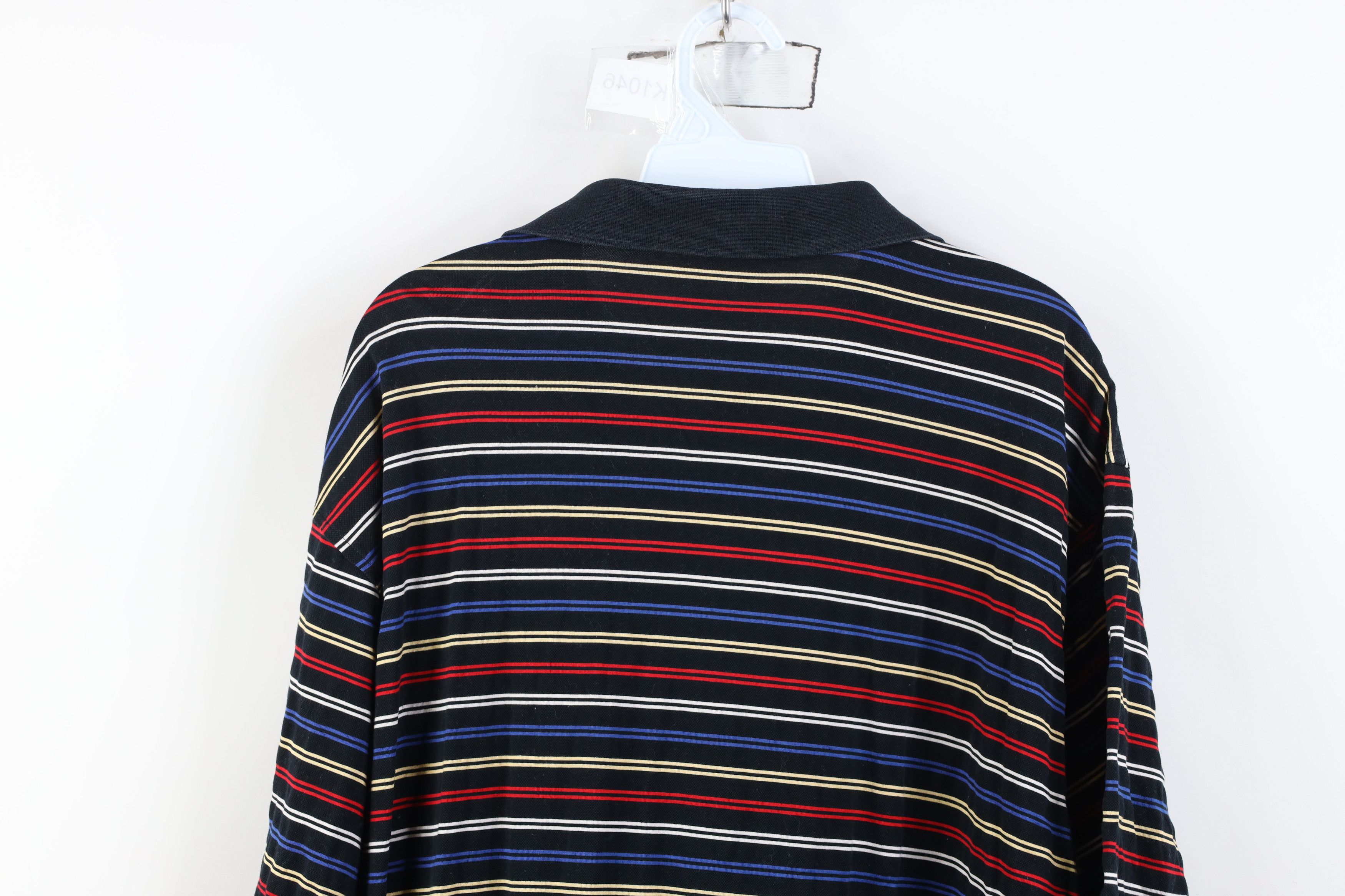Vintage Vintage 90s Streetwear Striped Knit Collared Golf Polo Shirt Size US XL / EU 56 / 4 - 12 Thumbnail