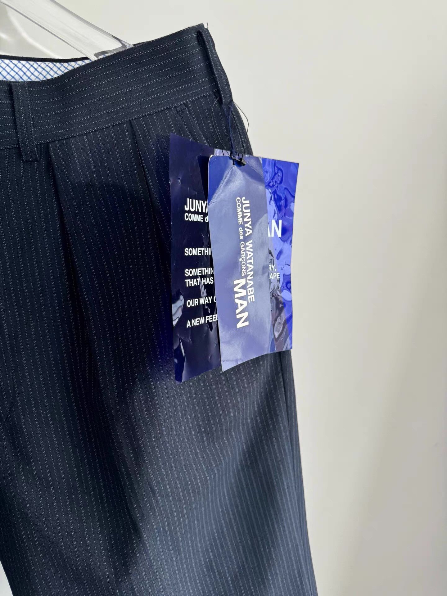 Junya Watanabe Junya Watanabe Striped Suit Shorts Q17 Size US 34 / EU 50 - 4 Thumbnail