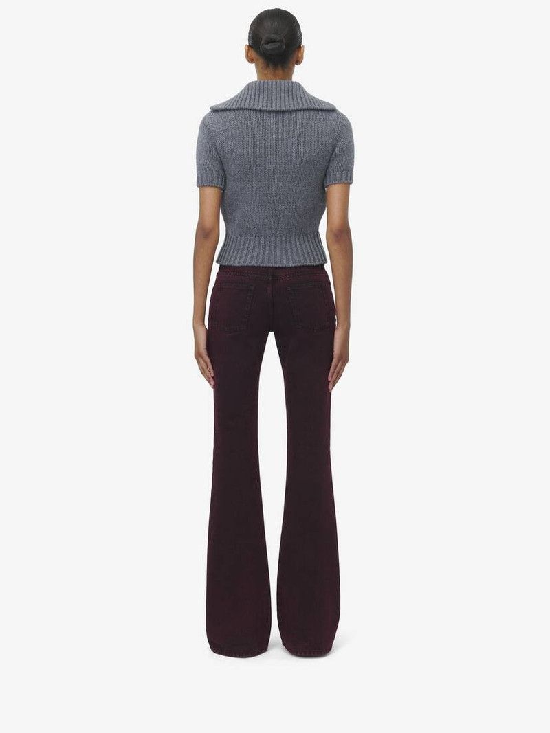 Alexander McQueen o1srvl11e0226 Wool Cashmere Knit Sweater In Grey Size L / US 10 / IT 46 - 4 Thumbnail