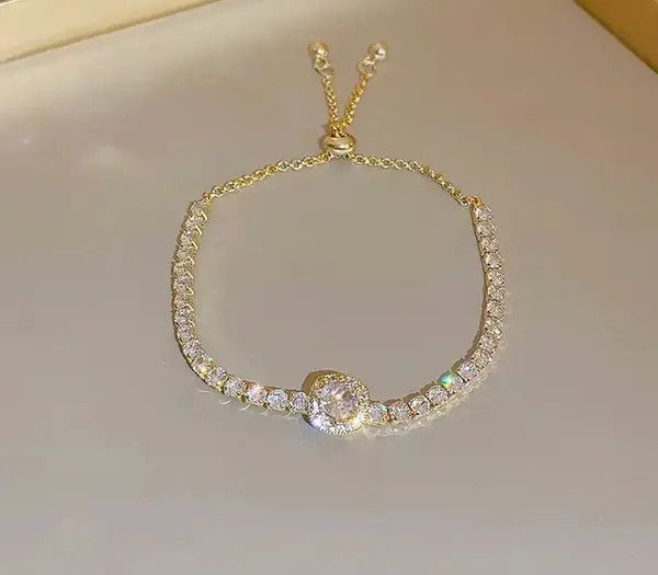 Jewelry Kawakami x Rieko Rhinestones Adjustable Braclet Size ONE SIZE - 8 Thumbnail