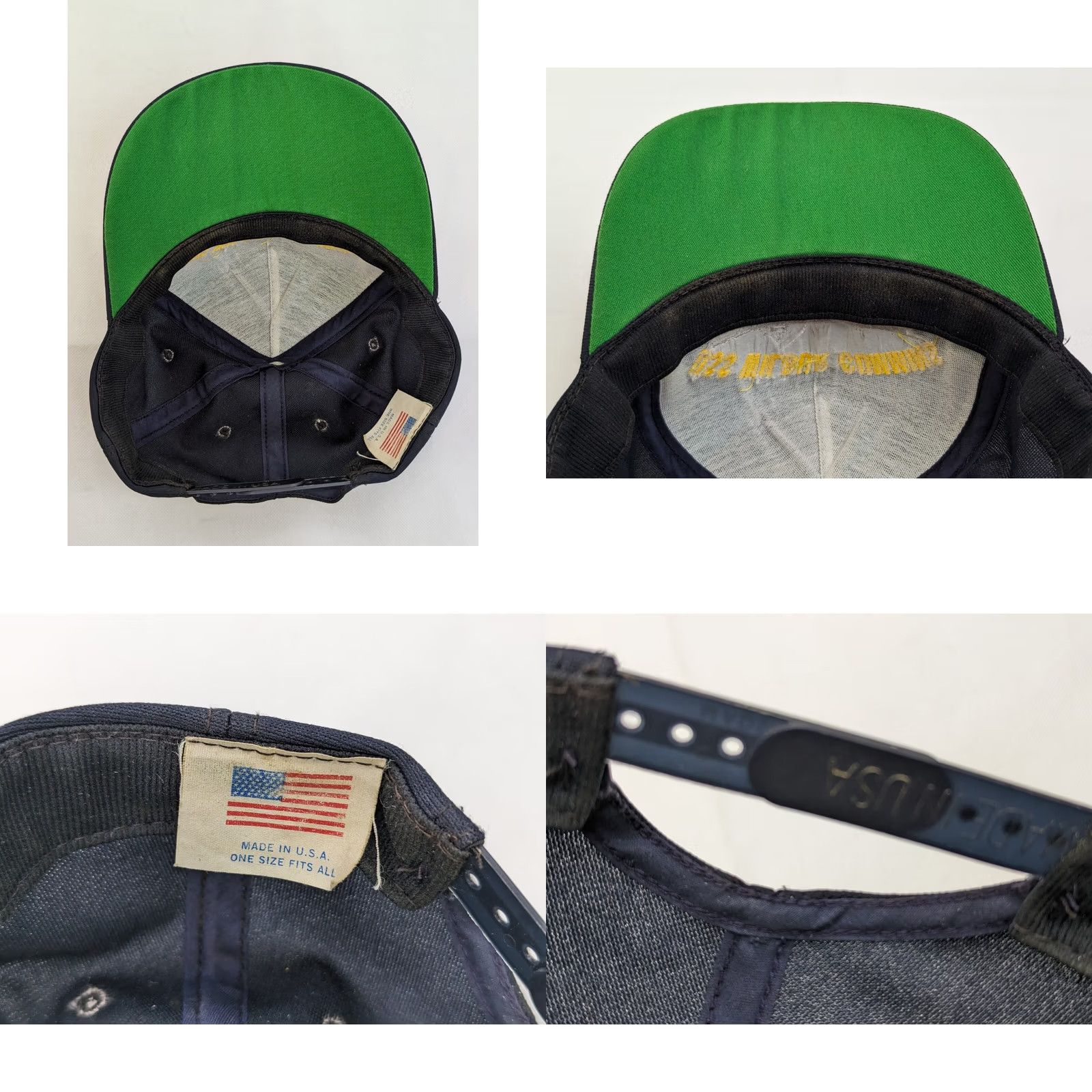 Vintage VINTAGE USA Made Hat Navy Snapback Blue US Navy USS Wilbur Cummins CVN-18 Cap Mens One Size Adjustable Embroidered Military Cap Size ONE SIZE - 8 Thumbnail