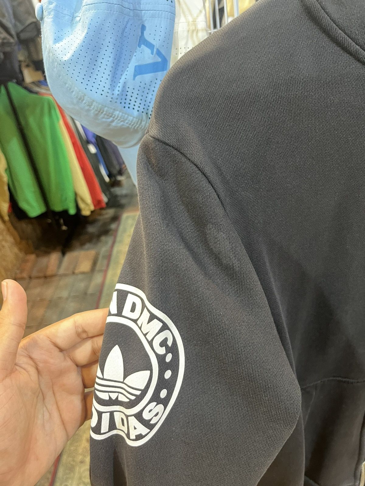 Adidas × RUN DMC Adidas Originals Run DMC hoodie in black cotton Size US M / EU 48-50 / 2 - 6 Thumbnail