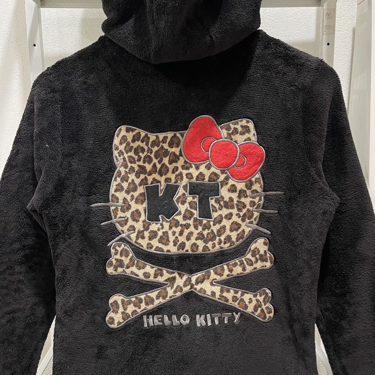 Anime Hello Kitty Leopard Print Velvet Hoodie Zipper Jacket Size M / US 6-8 / IT 42-44 - 11 Thumbnail
