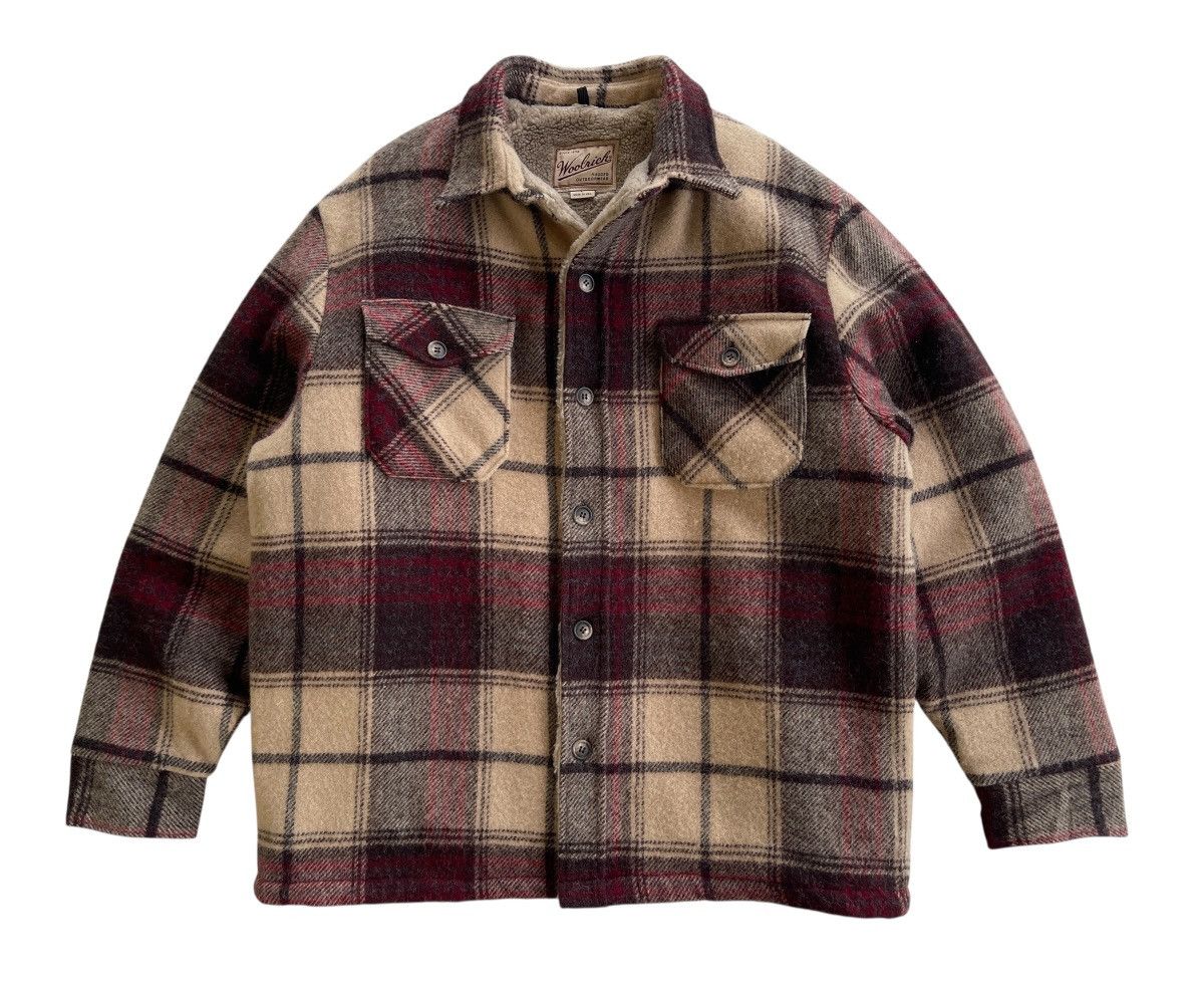 Woolrich Woolen Mills Vintage 1995s Woolrich Wool Plaid Sherpa Jacket Size US L / EU 52-54 / 3 - 2 Thumbnail