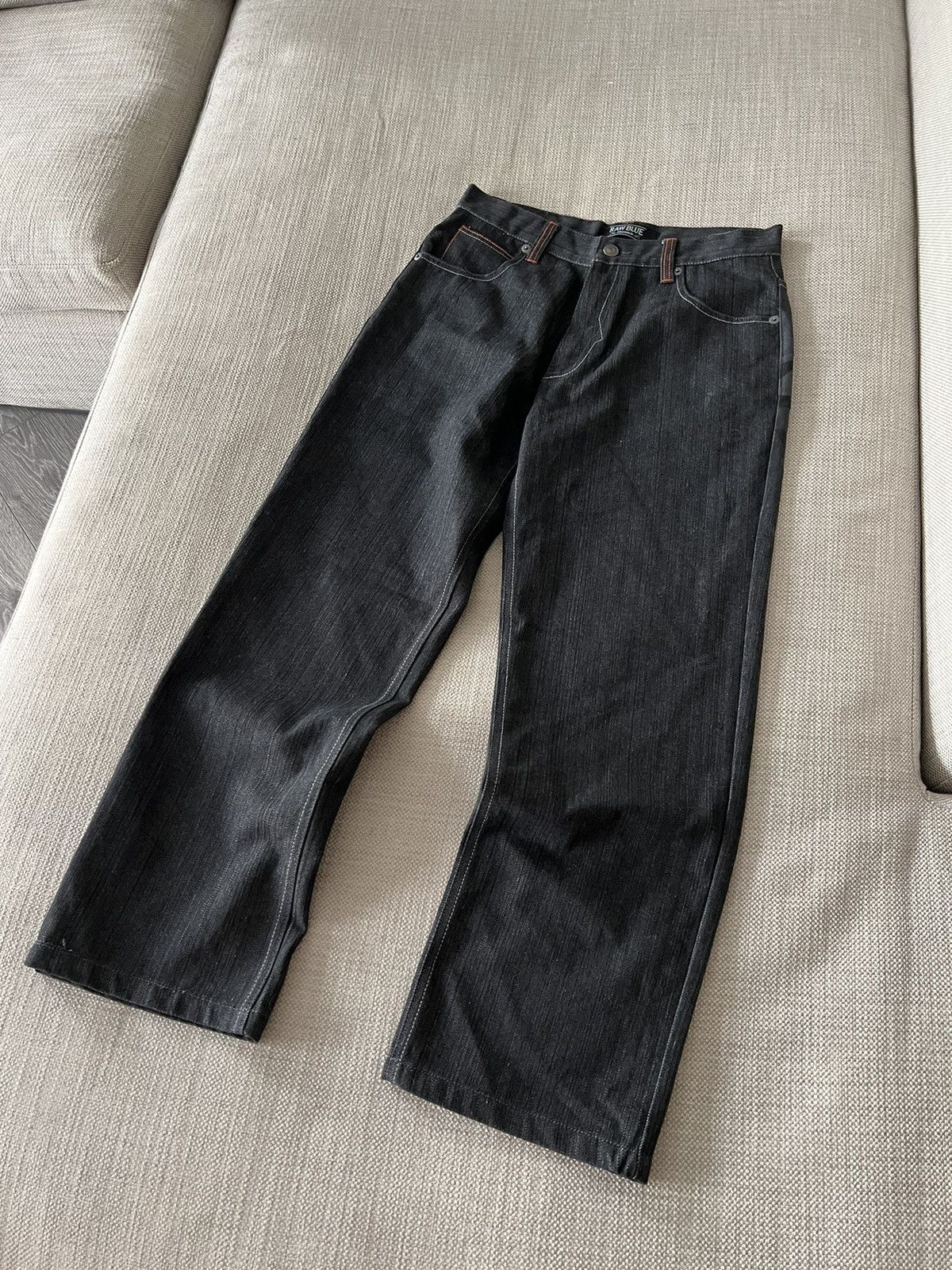 Vintage Vintage 💥 Raw Blue Ganja Pants Jeans Size US 34 / EU 50 - 11 Thumbnail