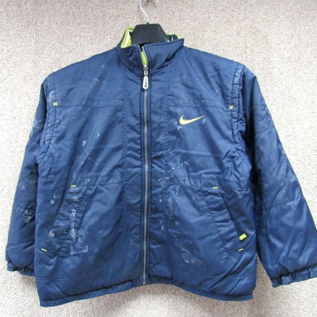 Nike VINTAGE MENS NIKE REVERSIBLE Jacket SIZE S JC6214 Multicoloured All Seasons Mens Jacket Size US XXS / EU 40 - 2 Thumbnail