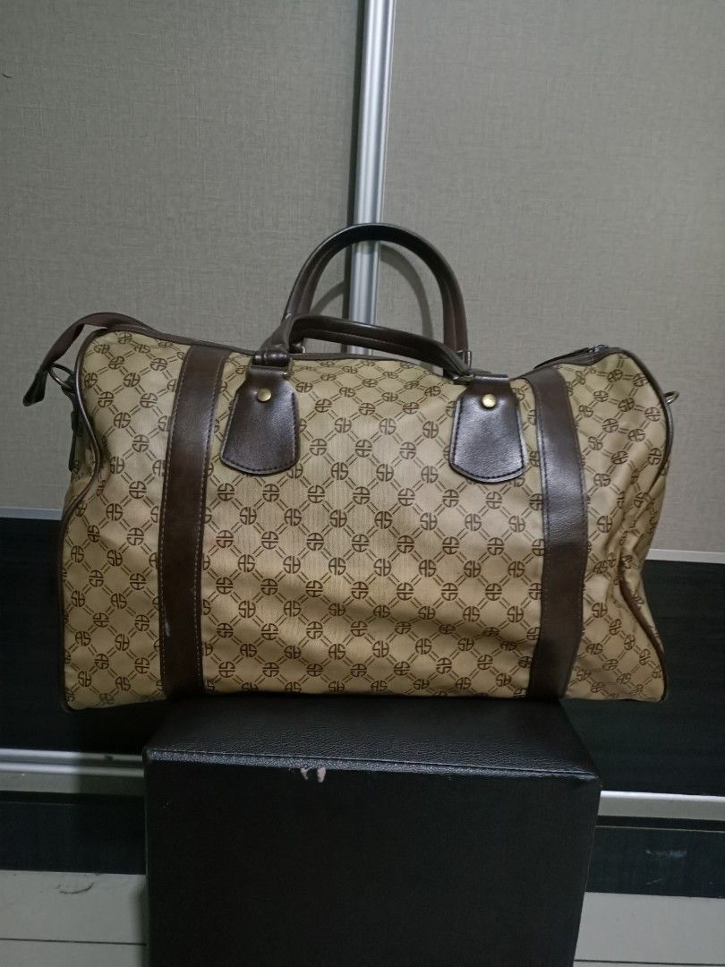 Japanese Brand Vintage Aoki Luggage Shelly Monogram Duffle Size ONE SIZE - 5 Thumbnail