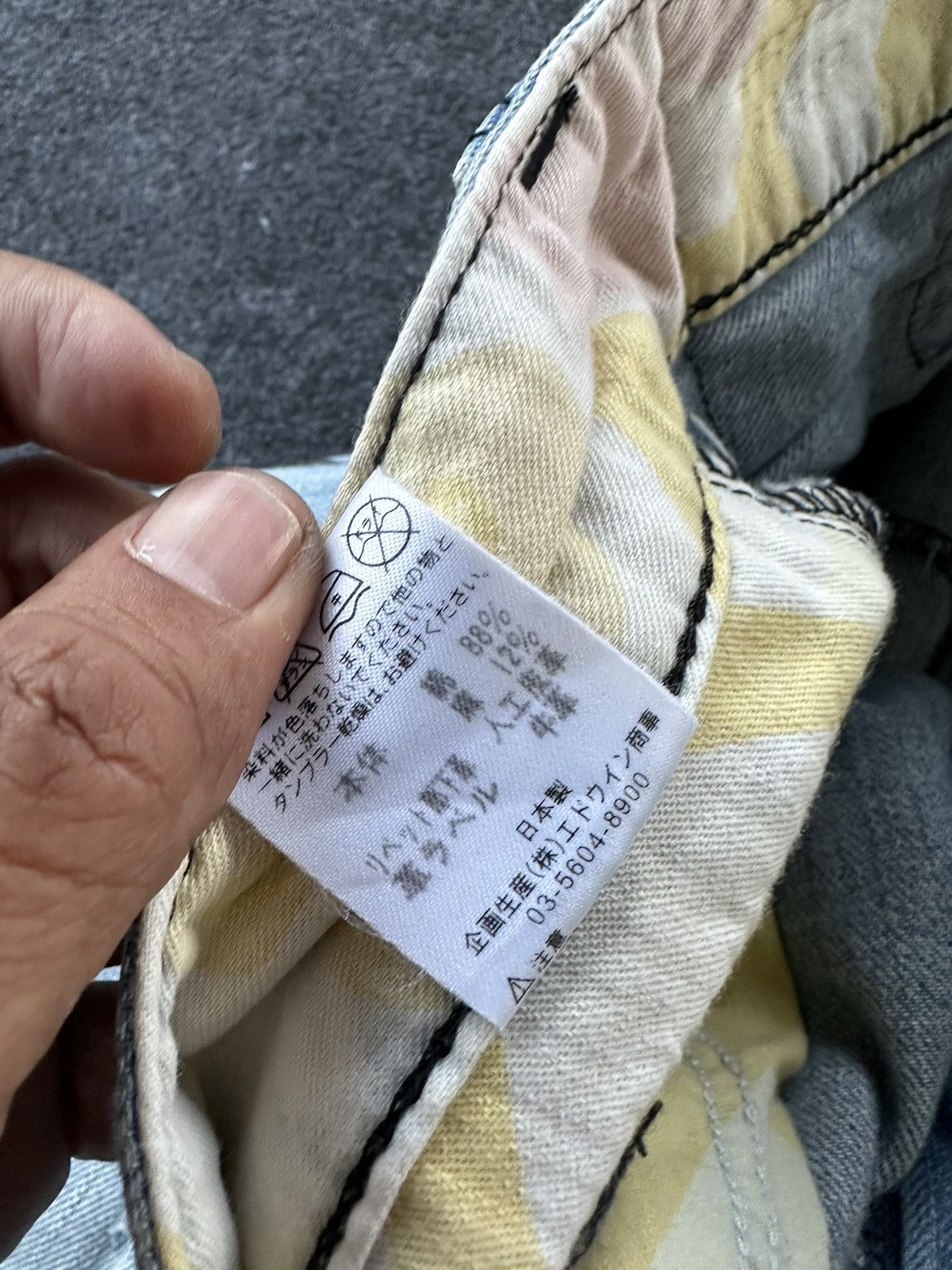 Edwin × If Six Was Nine × Vintage Vintage Edwin Blue Trip Distressed Hawaian Denim D166 Size US 28 / EU 44 - 16 Thumbnail
