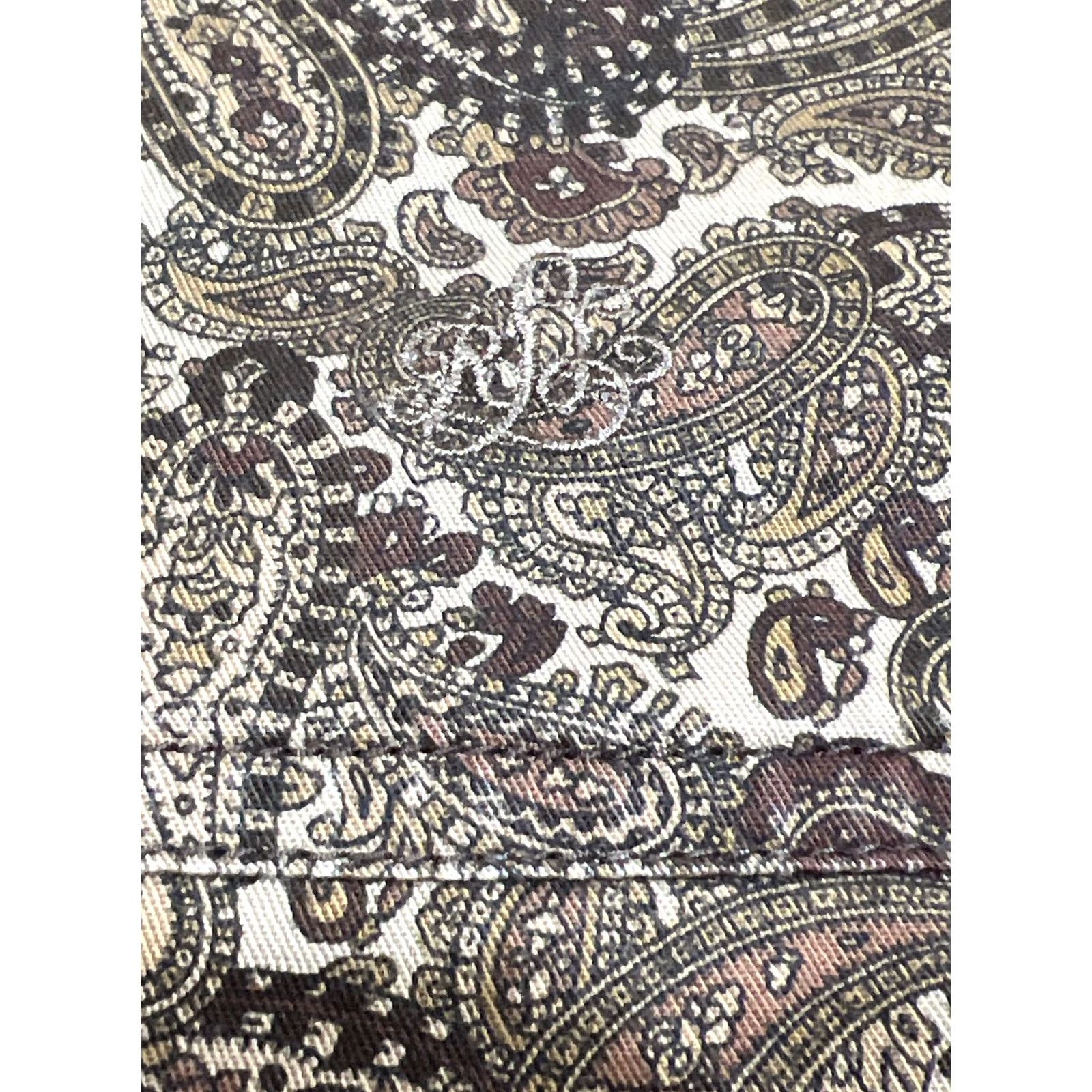 Ralph Lauren VINTAGE Ralph Lauren Shirt Women's M Button-Down Floral Paisley Brown Pockets Casual Shirt Size M / US 6-8 / IT 42-44 - 4 Thumbnail