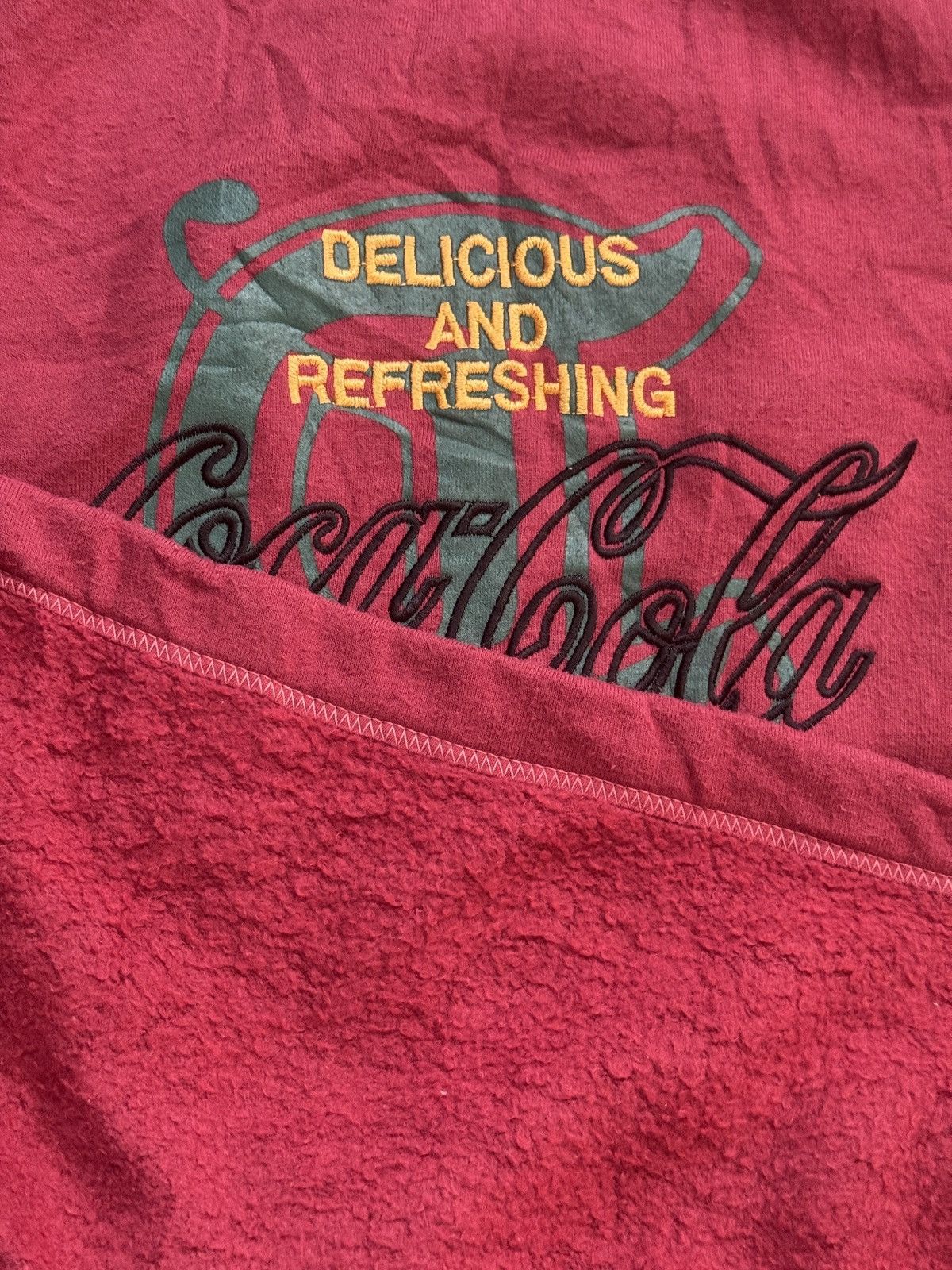 Coca Cola Vintage 90s Coca-Cola "Delicious and Refreshing" Mock Neck L Size US L / EU 52-54 / 3 - 9 Thumbnail