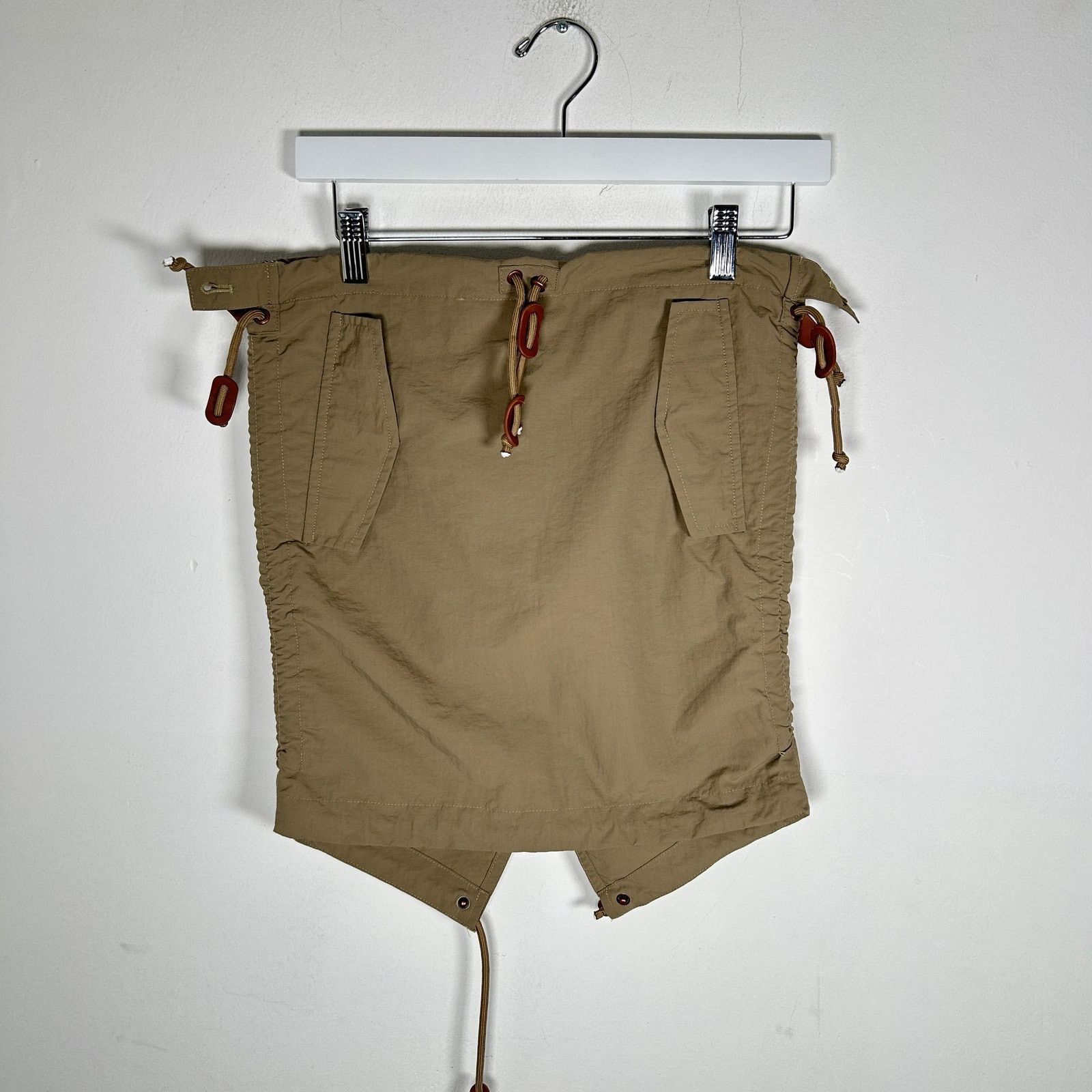 Aris Tatalovich Khaki Technical Cargo Skirt Size M