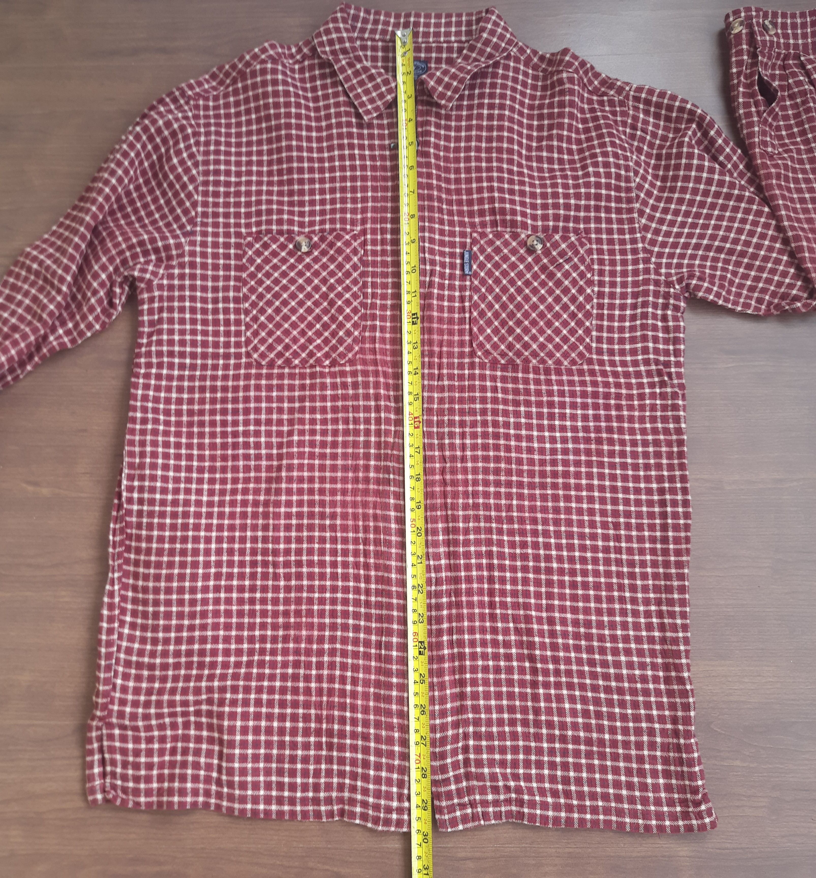 Japanese Brand Vintage Jungle Strom Plaid Flannel Zipper Size US L / EU 52-54 / 3 - 10 Thumbnail