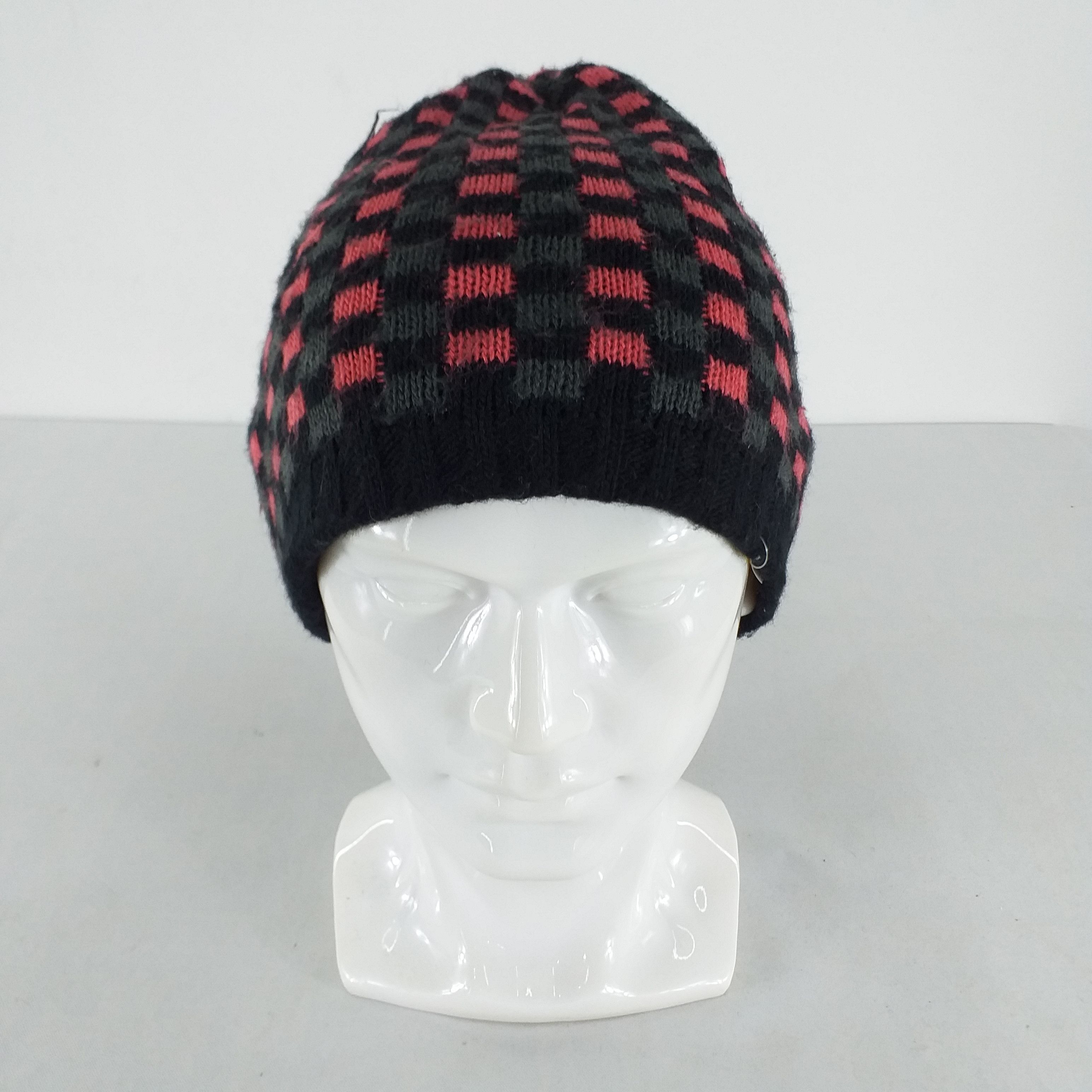 Japanese Brand Kissmark Checkered Snow Cap Hat Beanie -BN323 Size ONE SIZE - 1 Thumbnail
