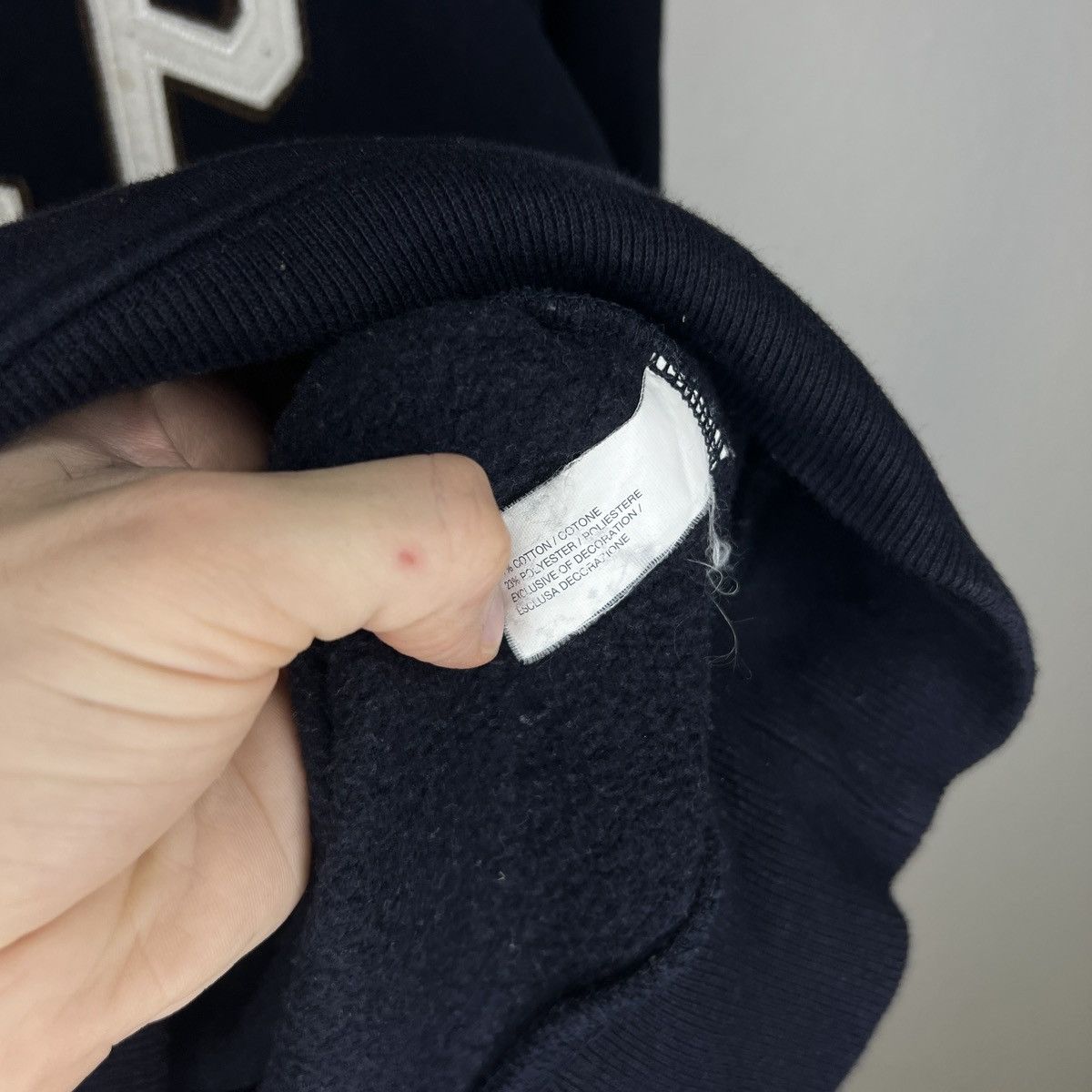 Gap Gap Vintage Hoodie Navy Big Logo Spellout Retro Y2K Drill Size US M / EU 48-50 / 2 - 5 Thumbnail