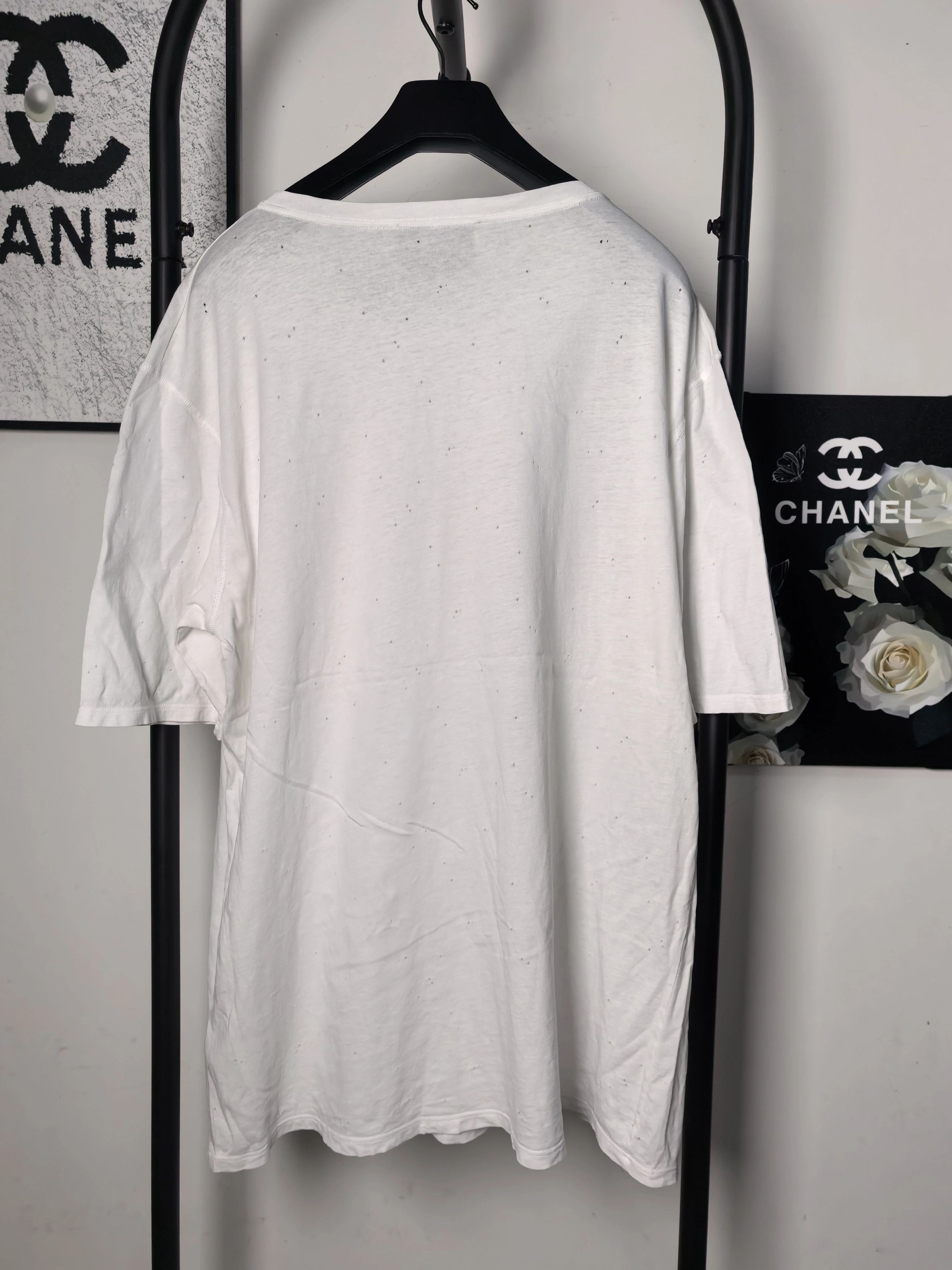 Gucci Gucci Pocket Logo Distressed Short Sleeve T 95 New Size US XXL / EU 58 / 5 - 2 Thumbnail