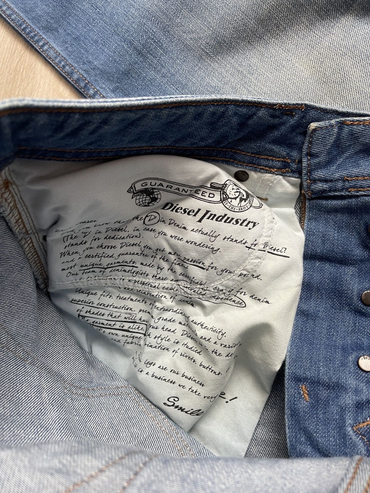 Diesel × Vintage Vintage Diesel Blue Jeans Distressed Denim Size US 32 / EU 48 - 13 Thumbnail