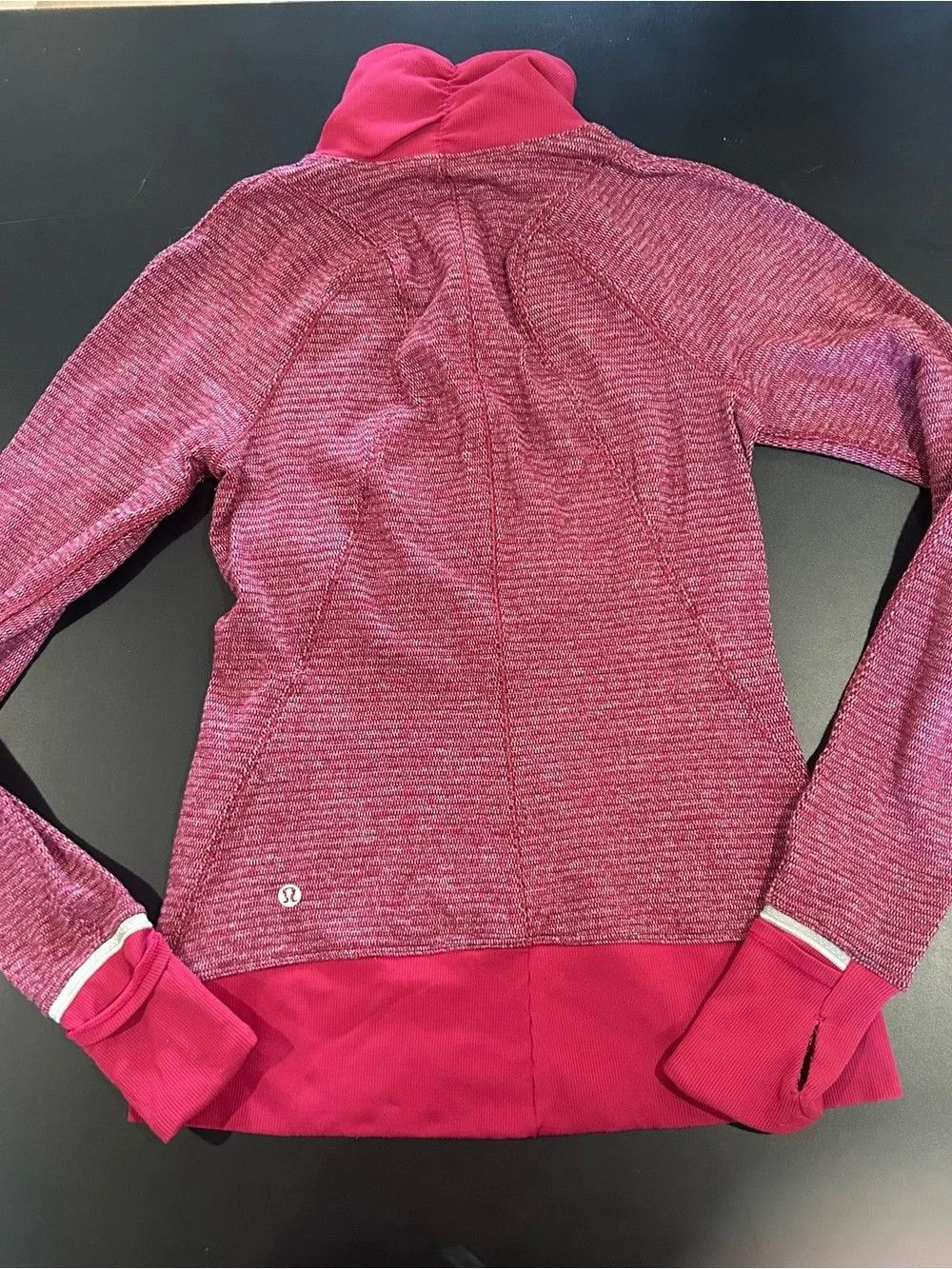 Lululemon lululemon athletica Heathered Red Half-Zip Pullover Size S / US 4 / IT 40 - 2 Thumbnail