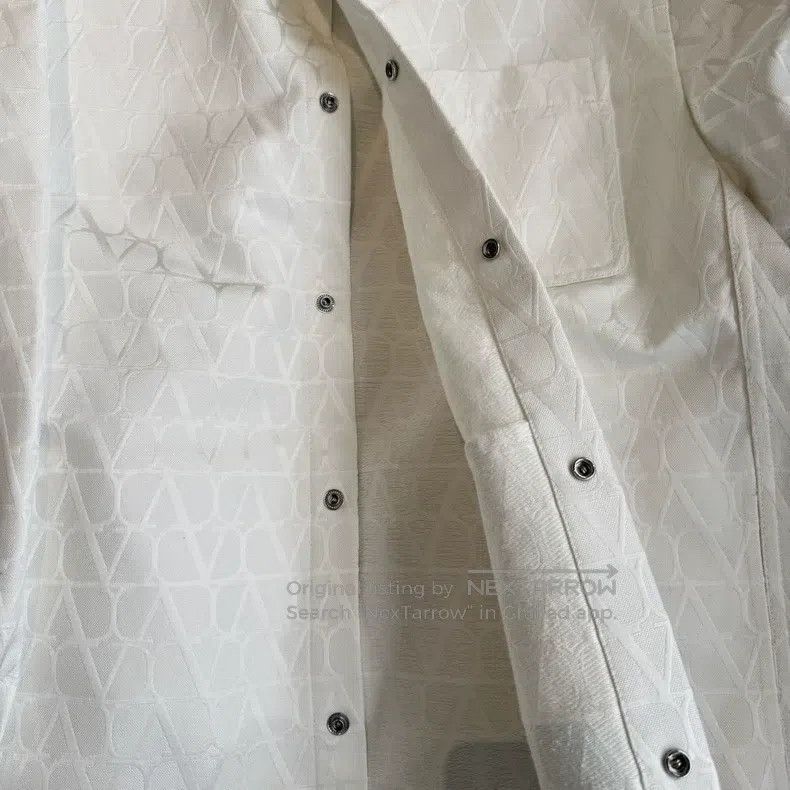 Valentino Valentino White full print shirt jacket Size L / US 10 / IT 46 - 5 Thumbnail