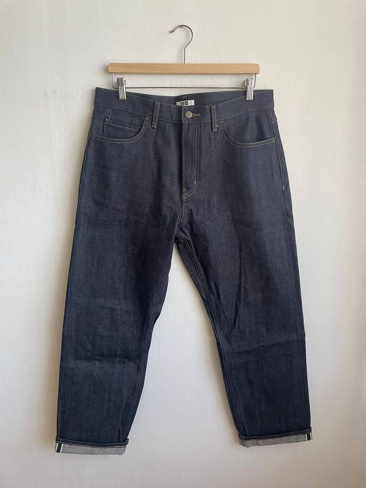 Uniqlo Uniqlo U Raw Denim Jeans Size US 31 - 1 Thumbnail