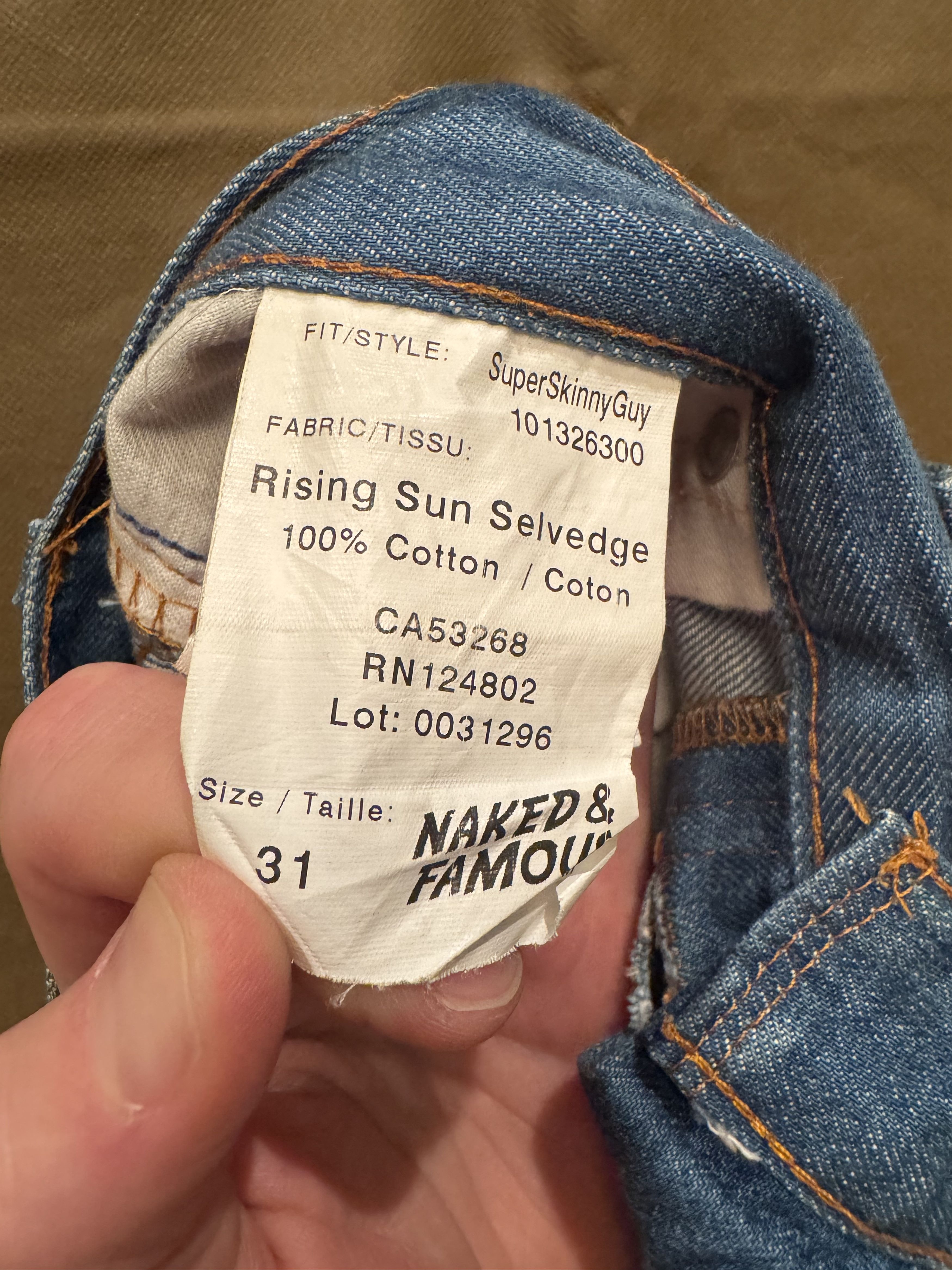 Naked & Famous Rising Sun Selvedge Size US 31 - 3 Thumbnail