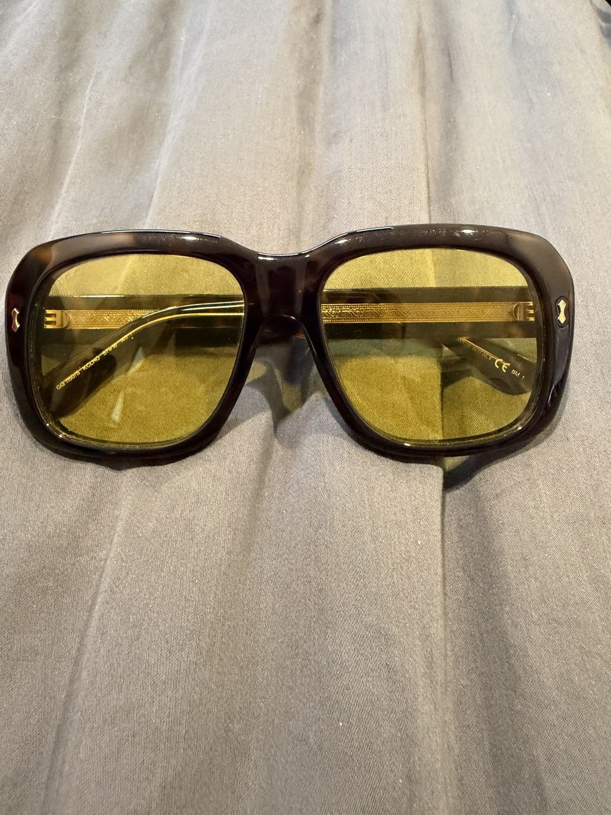 Gucci GUCCI YELLOW LENS SUNGLASSES Size ONE SIZE - 1 Thumbnail