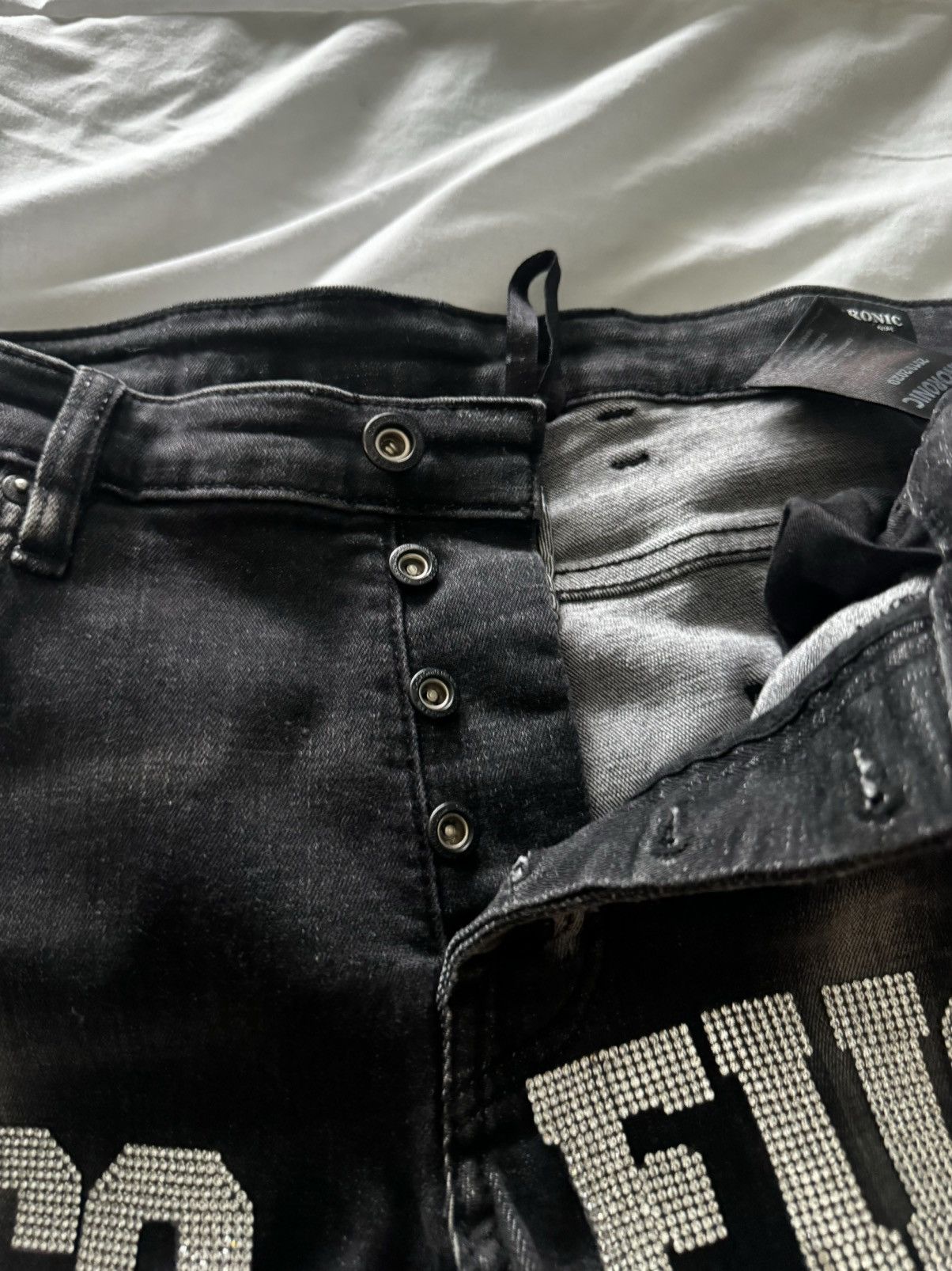 Japanese Brand Fuccuwant slim denim Size US 34 / EU 50 - 4 Thumbnail