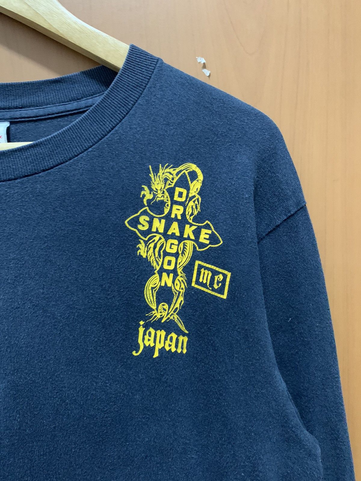 Japanese Brand Japanese Brand Snake Cross Dragon Sun Faded Long Sleeve Tee Size US M / EU 48-50 / 2 - 3 Thumbnail