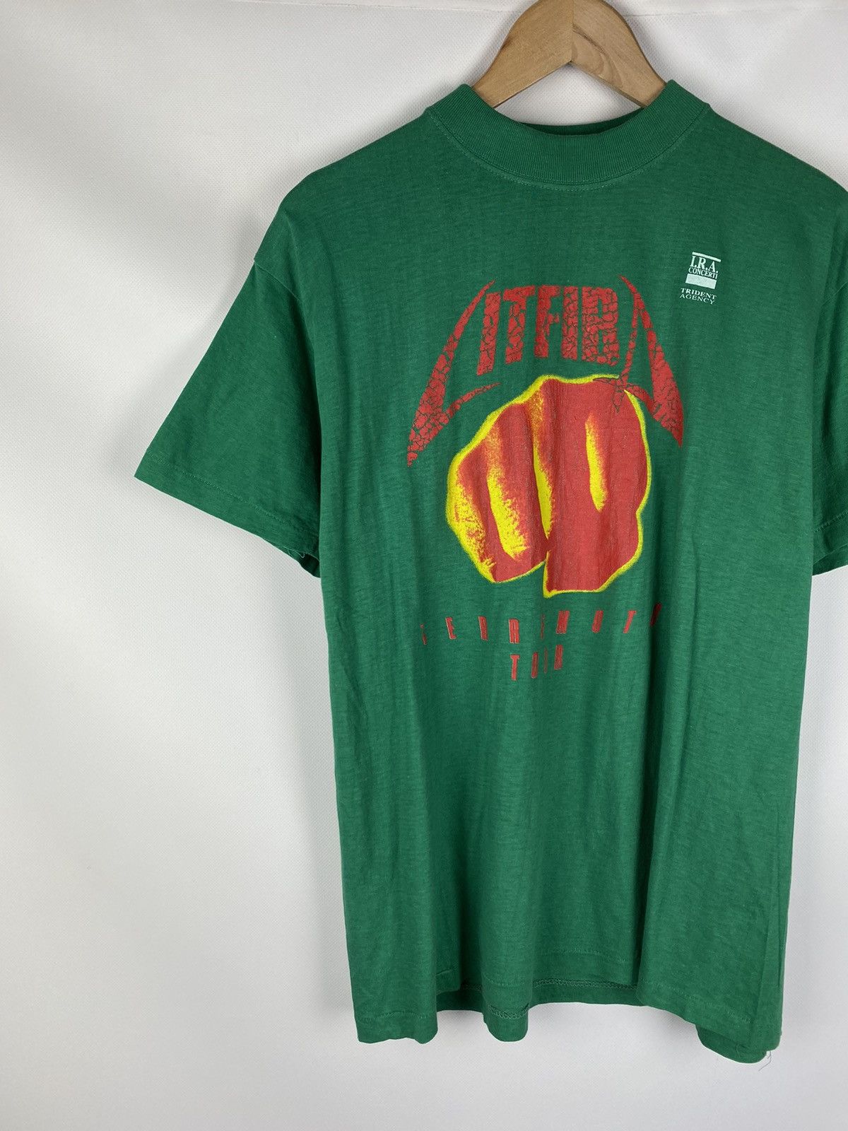 Band Tees × Vintage Vintage 90s Litfiba Terremoto tour band t shirt size Xl Size US XL / EU 56 / 4 - 2 Thumbnail