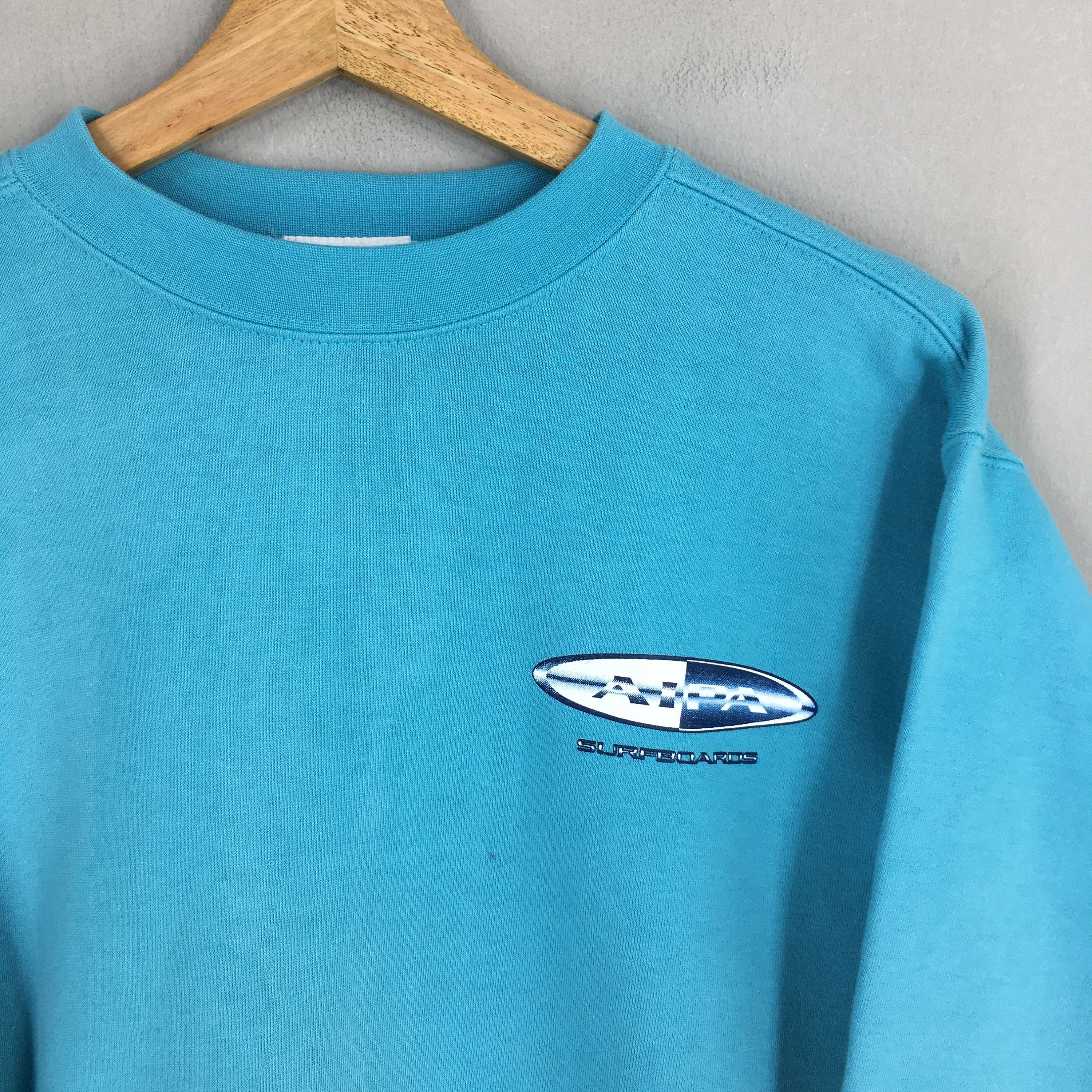 Vintage Vintage 90s Ben Aipa Surfboards Sweatshirt Medium Size US M / EU 48-50 / 2 - 4 Thumbnail