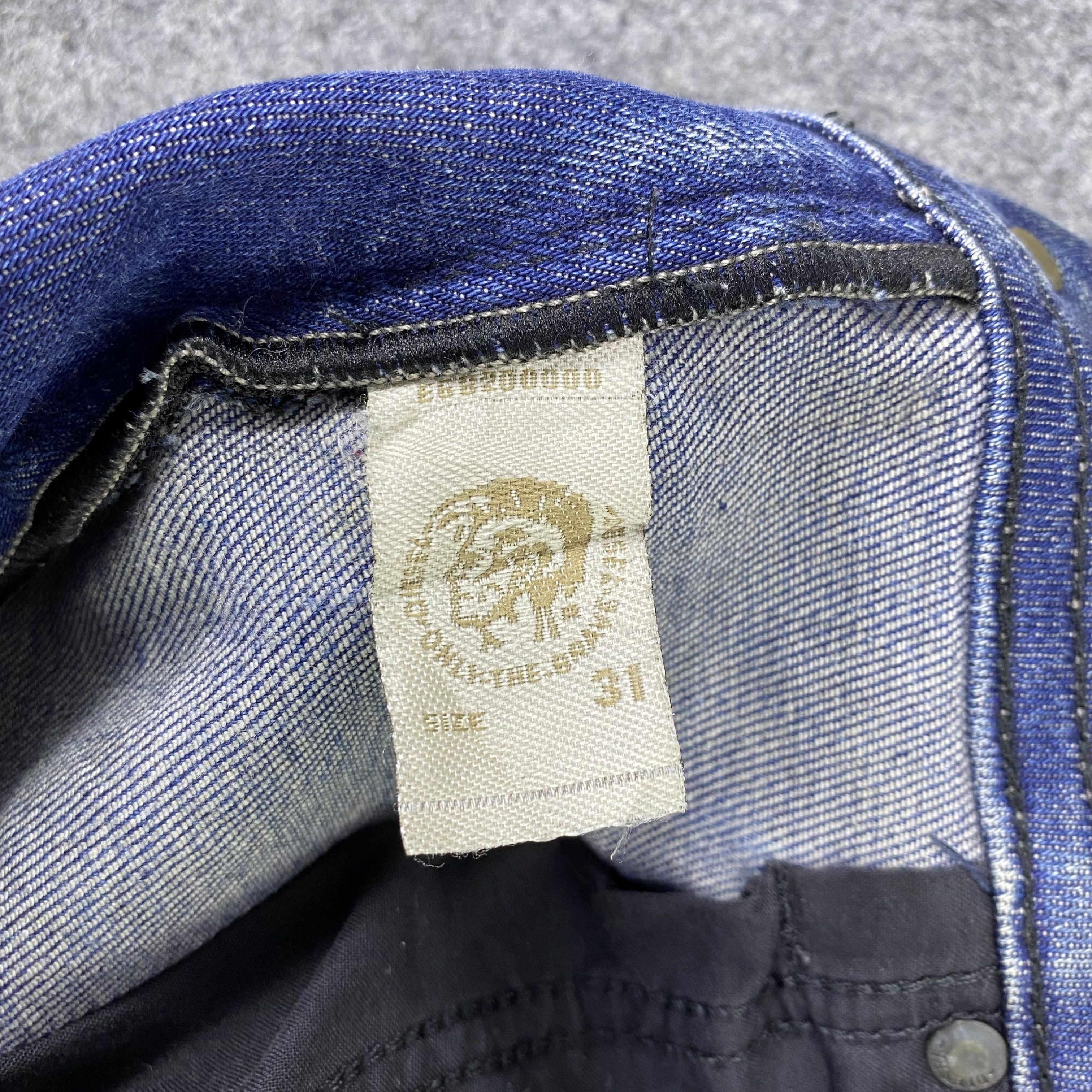 Diesel × If Six Was Nine Diesel Distressed Blue Wash Jeans-J1169 Size US 33 - 10 Thumbnail