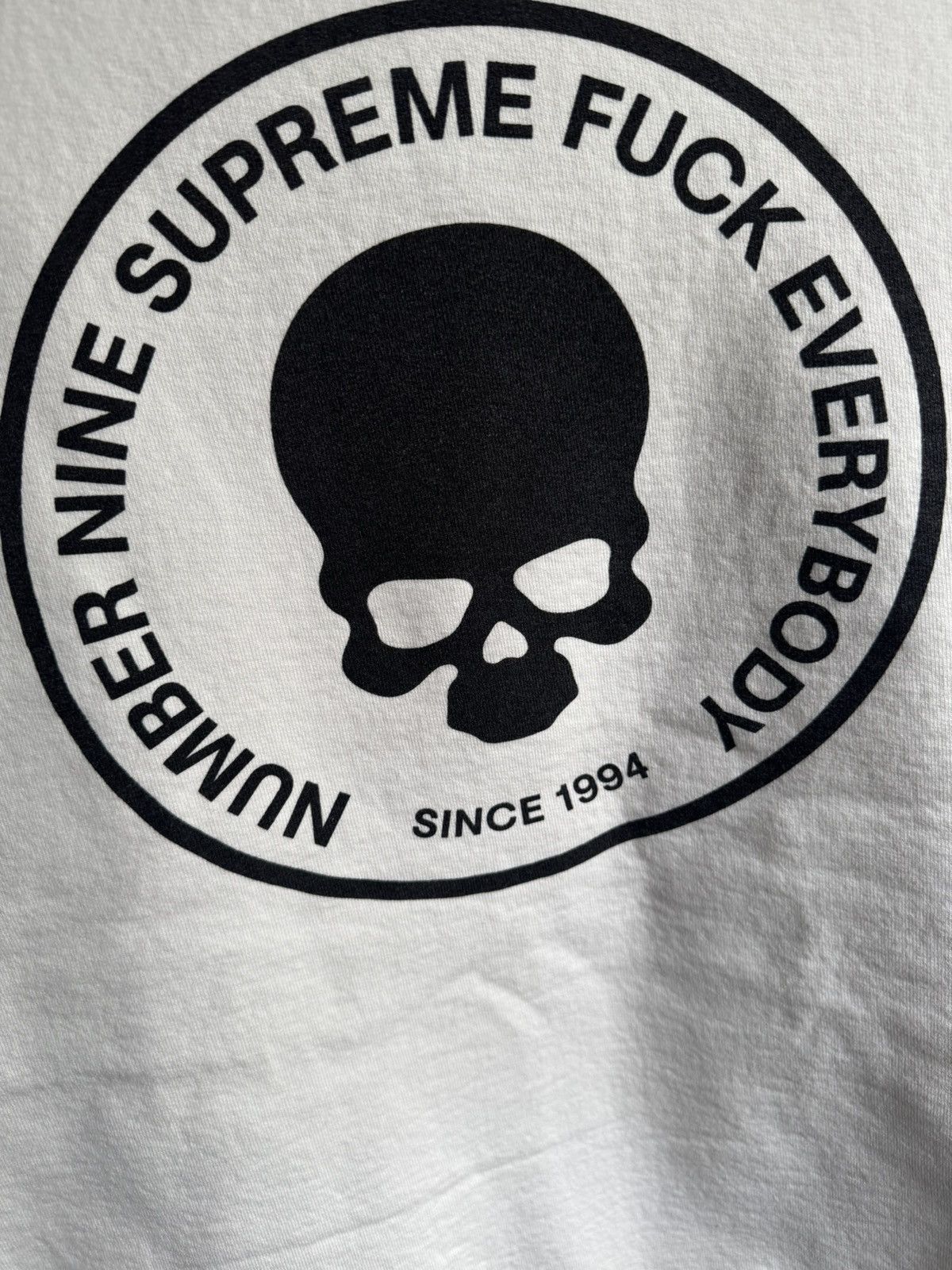 Number (N)ine × Supreme Supreme Number (N)ine Hoodie White Size US XL / EU 56 / 4 - 2 Thumbnail