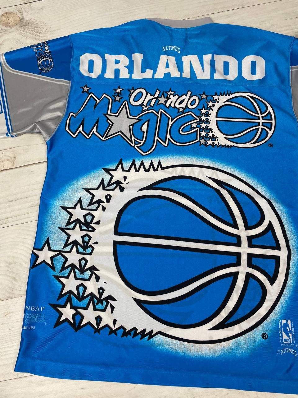 Nutmeg Vintage Nutmeg Mills Orlando Magic All Overprint Shirt 90s Size US M / EU 48-50 / 2 - 18 Thumbnail