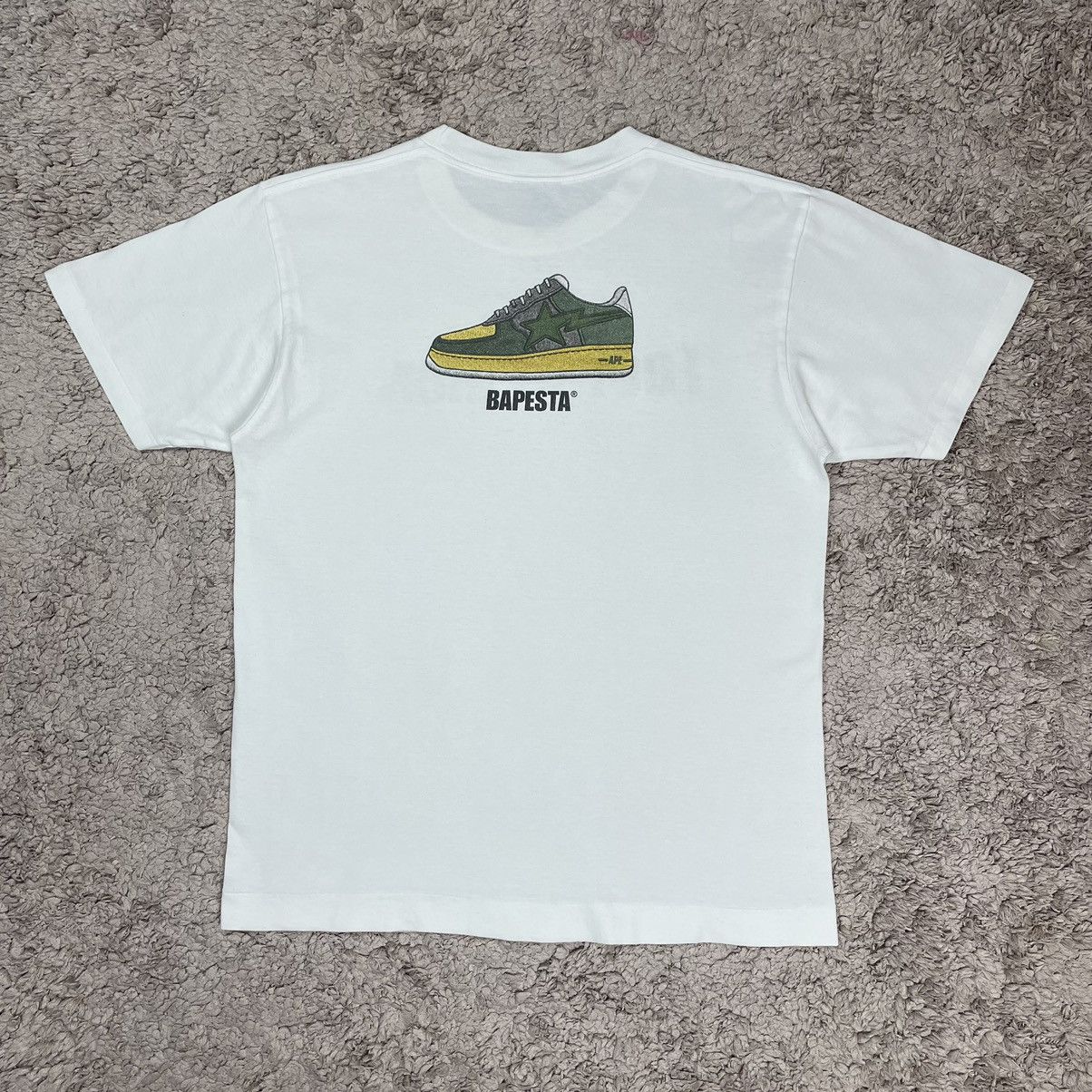 image of Bape x Nigo Foot Soldier Tee in White, Men's (Size Medium)