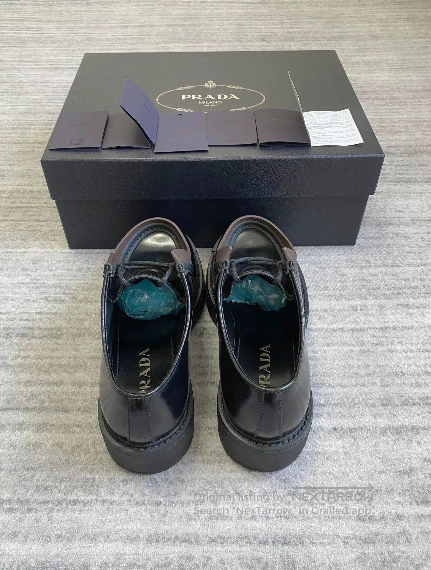 Prada prada raf simons black derby leather shoes. Size US 6 / EU 39 - 5 Thumbnail