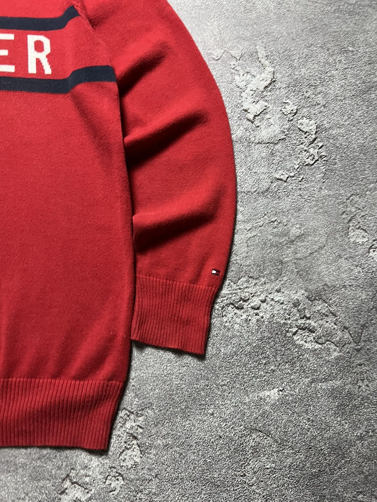 Tommy Hilfiger Vintage Sweater Tommy Hilfiger Big Logo Jeans Striped M Size US M / EU 48-50 / 2 - 3 Thumbnail