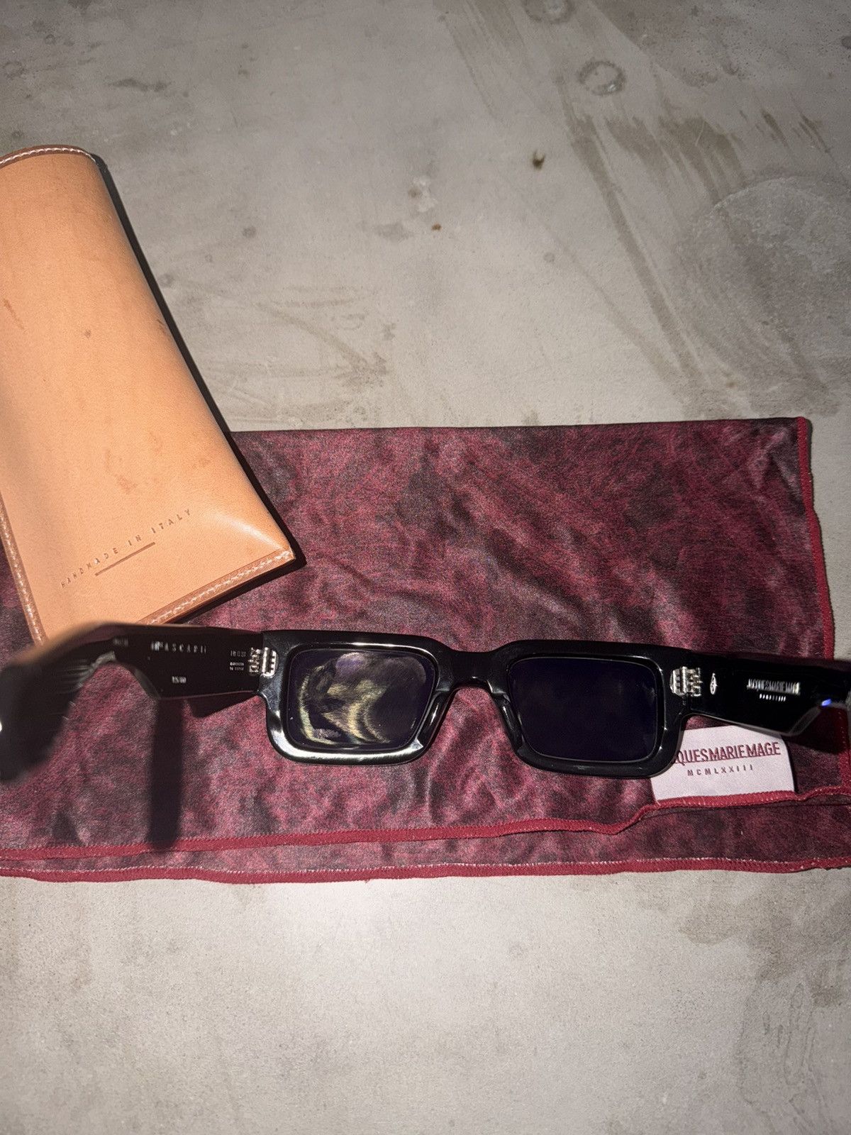 Jacques Marie Mage Jacques Marie Mage Ascari Black Sunglasses Size ONE SIZE - 10 Thumbnail