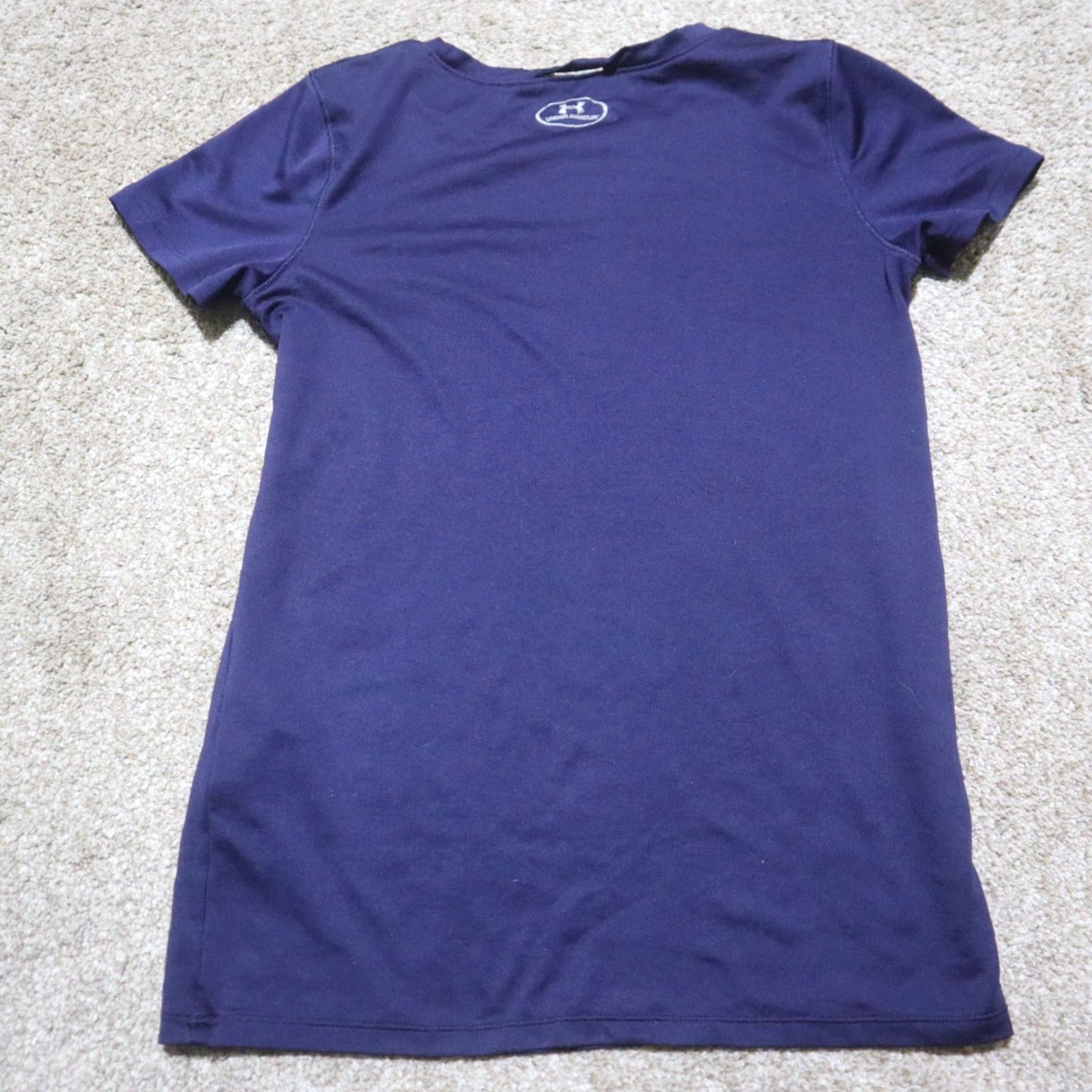 Under Armour Under Armour Heat Gear Shirt Women 2XS XS Pullover Short Sleeve Blue Running Top Shirt Breathable Lightweight All Seasons Casual Activewear Size XXS / US 00 / IT 34 - 6 Thumbnail