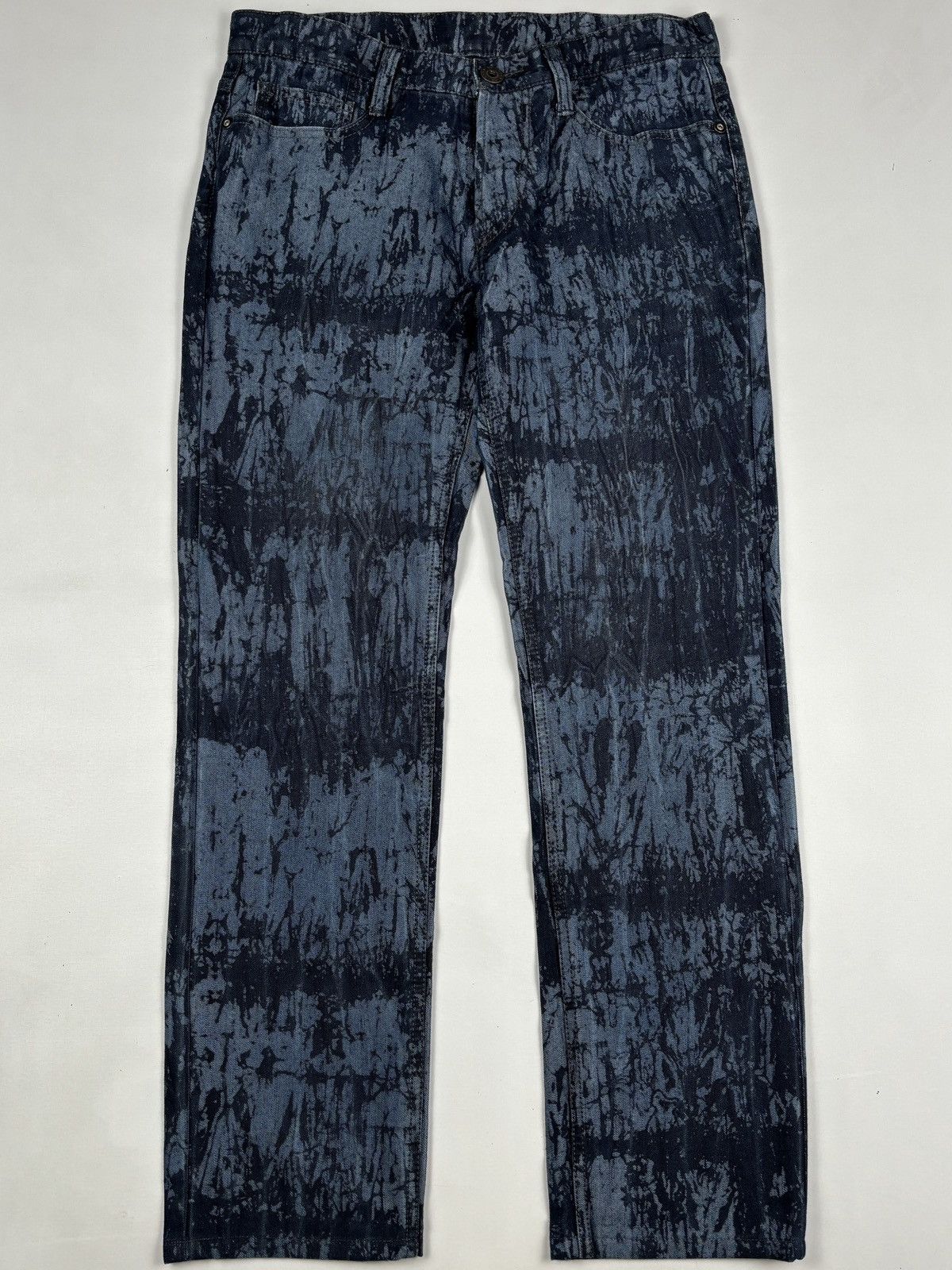 Issey Miyake S/S 2014 Bleach Effect Denim Jeans Size US 32 / EU 48 - 2 Thumbnail