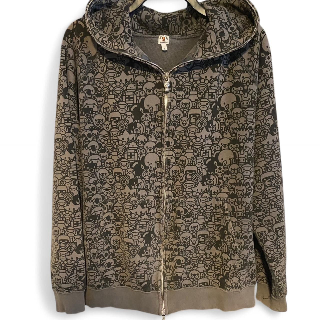 BAPE Baby ﻿Milo Safari Full Zip Hoodie grey