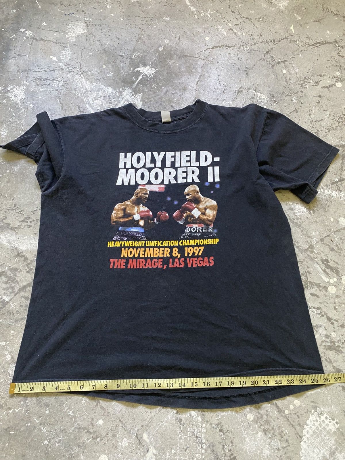 Other Vintage 1997 Boxing Match Holyfield VS Moorer Shirt Size US XL / EU 56 / 4 - 10 Thumbnail