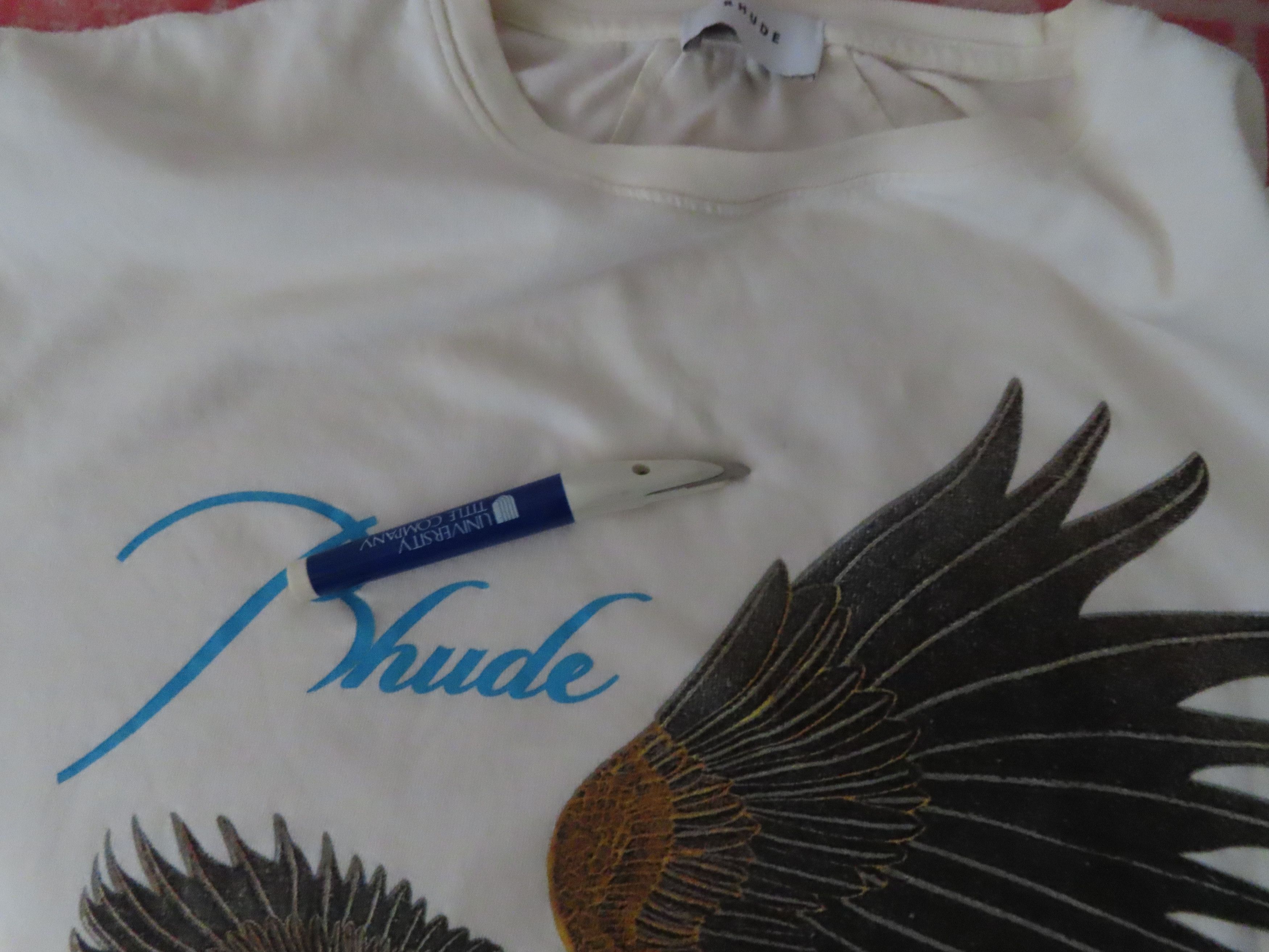 Designer rhude cream eagle tee tshirt made in usa Size US L / EU 52-54 / 3 - 4 Thumbnail