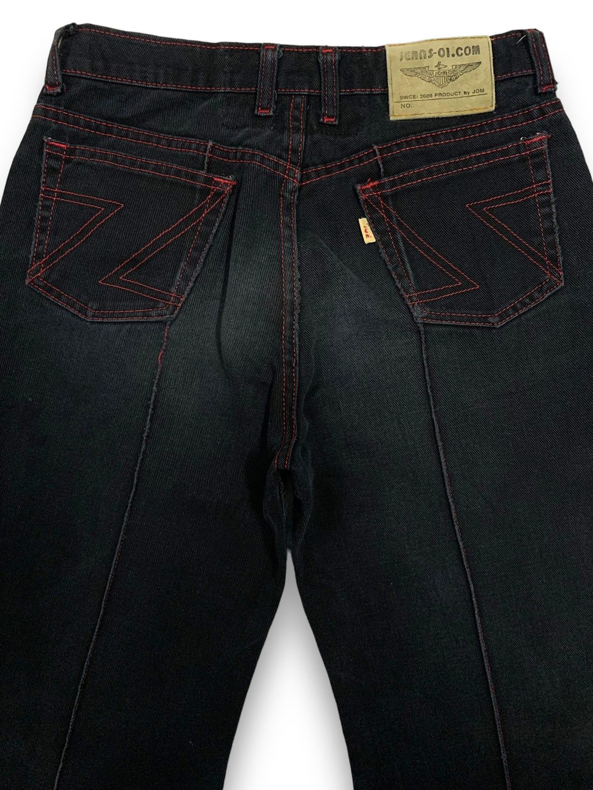 Hysteric Glamour Vintage Jom Jean-0I Black Baggy Wide Leg Flare Jeans Size 27" / US 4 / IT 40 - 12 Thumbnail